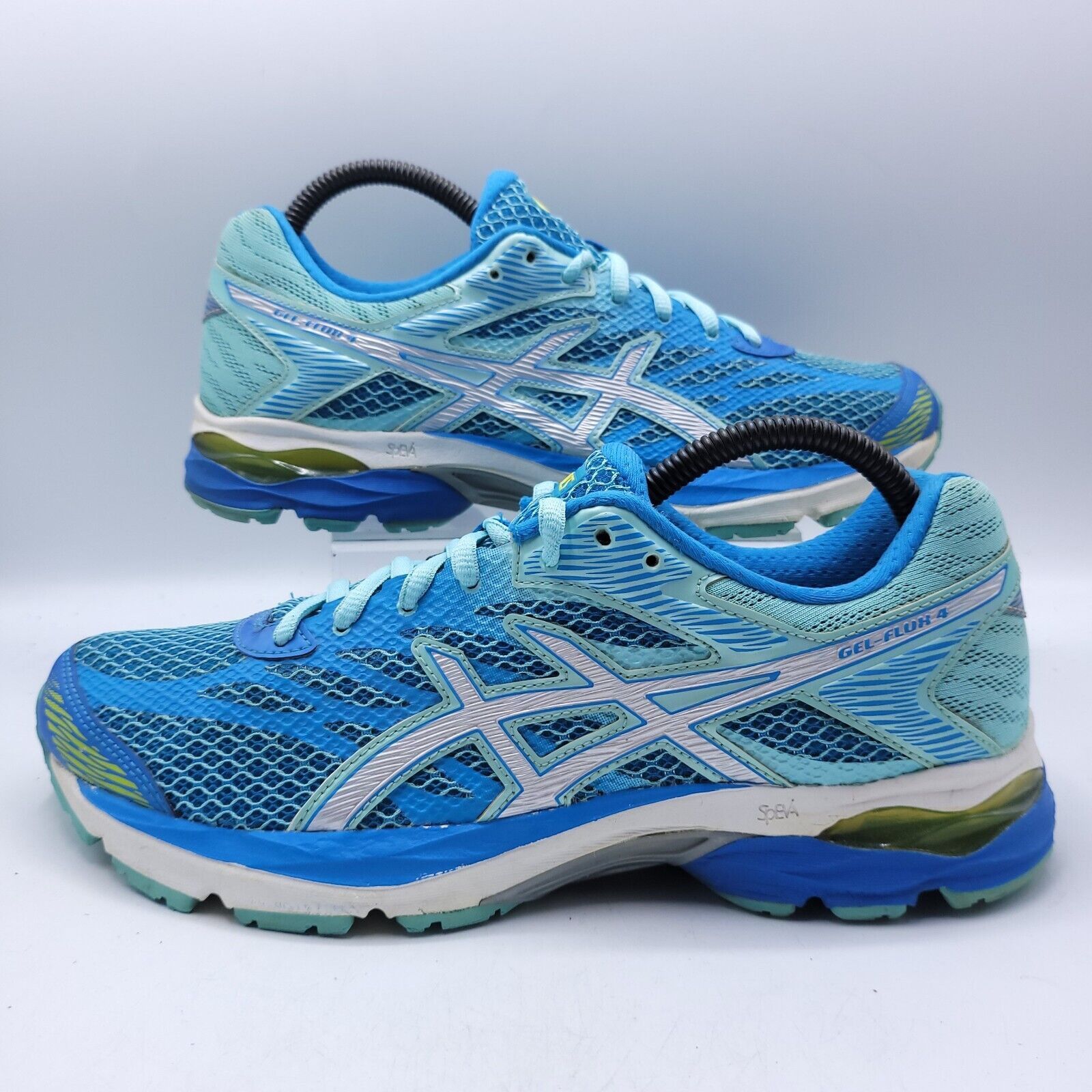 Asics Asics Gel-Flux 4 Shoe Womens Size 9.5 T764N Blue White Size US 9.5 / IT 39.5 - 5 Thumbnail