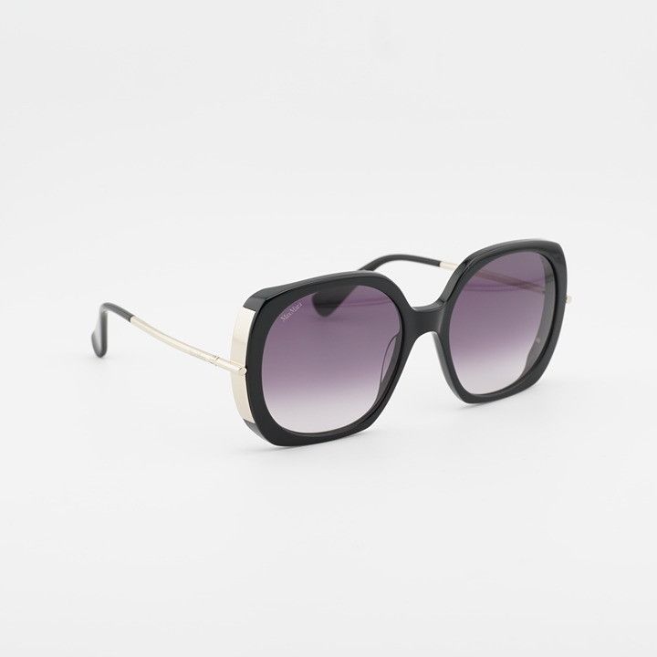 Max Mara Max Mara MALIBU9 MM0079 01B Sunglasses Black Butterfly Frame Size ONE SIZE - 1 Thumbnail