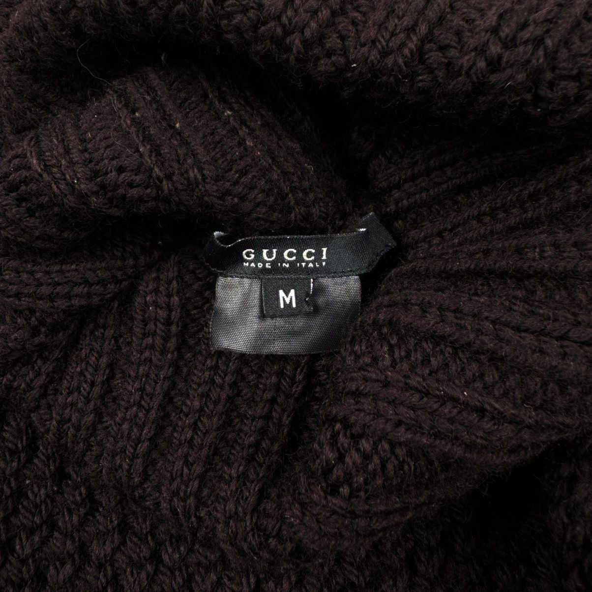Gucci Gucci By Tom Ford Brown Chunky Wool Knit Turtleneck Sweater Size US M / EU 48-50 / 2 - 7 Thumbnail