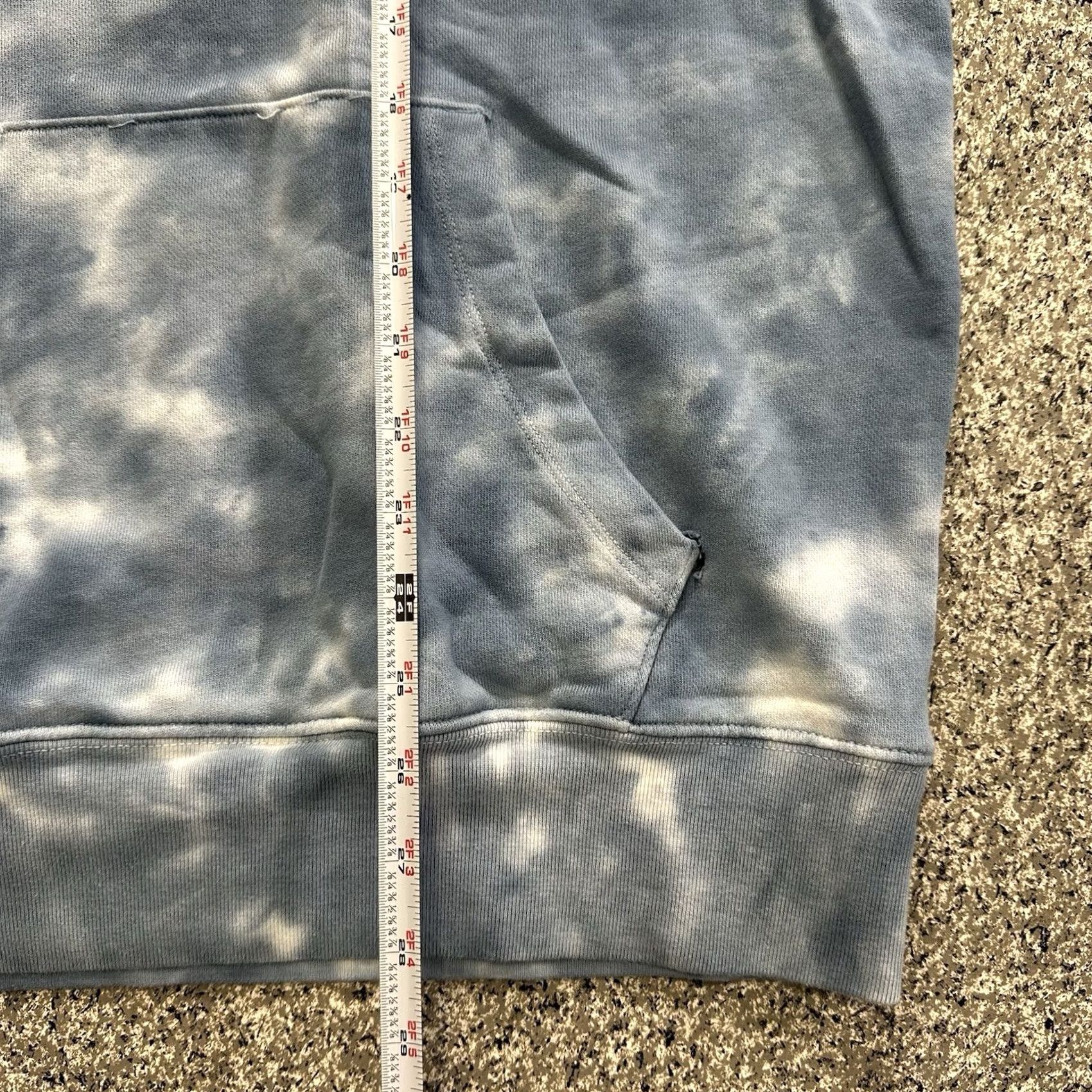 J.Crew J.CREW Hoodie Mens 2XL Pullover Terry Vintage Blue White Tie Dye Hoodie Size US XXL / EU 58 / 5 - 6 Thumbnail
