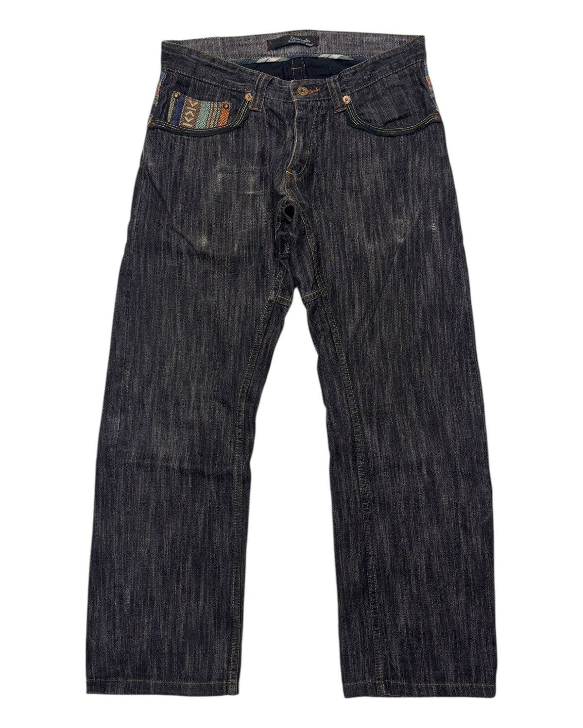 If Six Was Nine 🔥DOMINATE HANDCRAFTED BLACK DISTRESSED DENIM JEANS Size US 30 / EU 46 - 8 Thumbnail