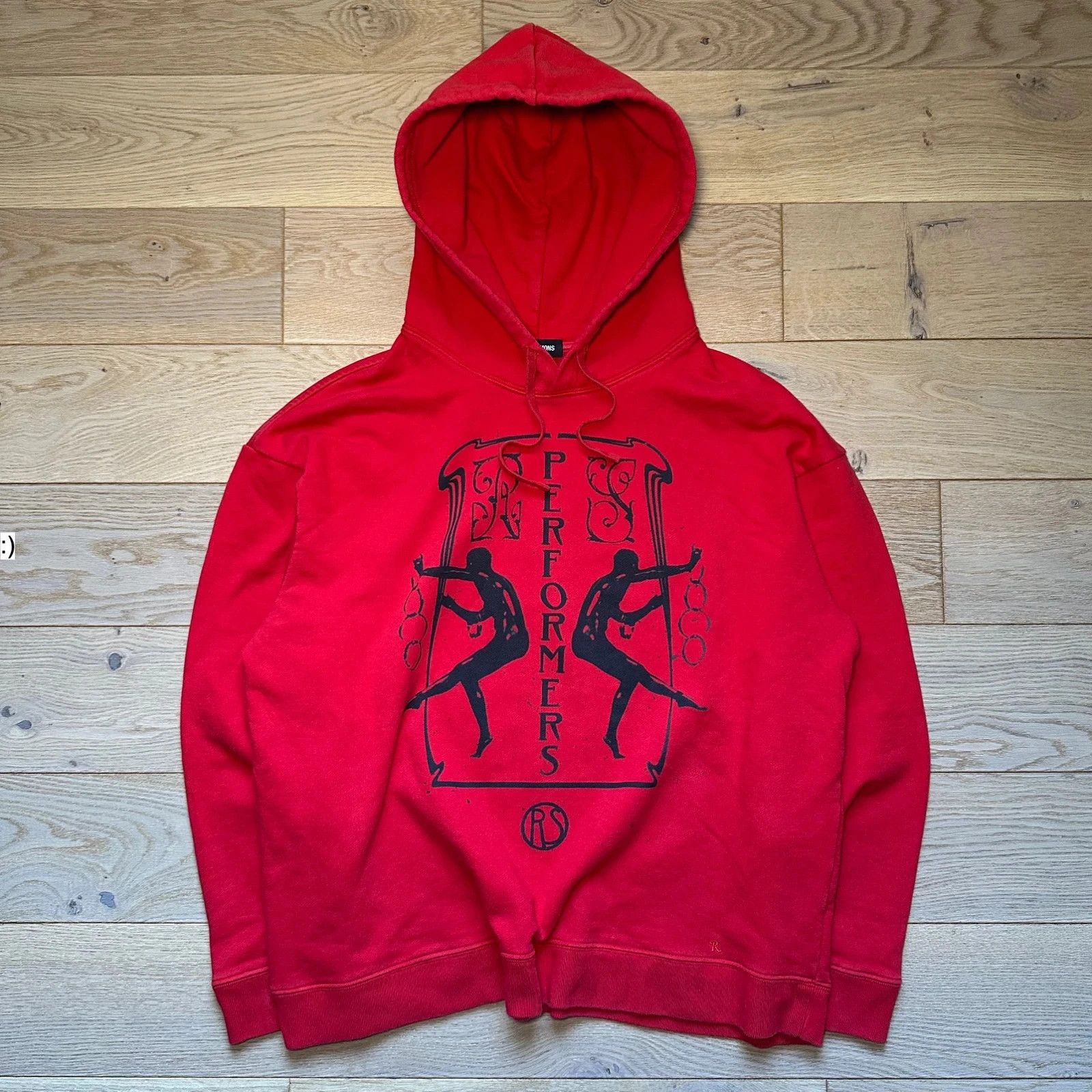 Sweatshirt Hoodie Raf Simons Red Print SS19