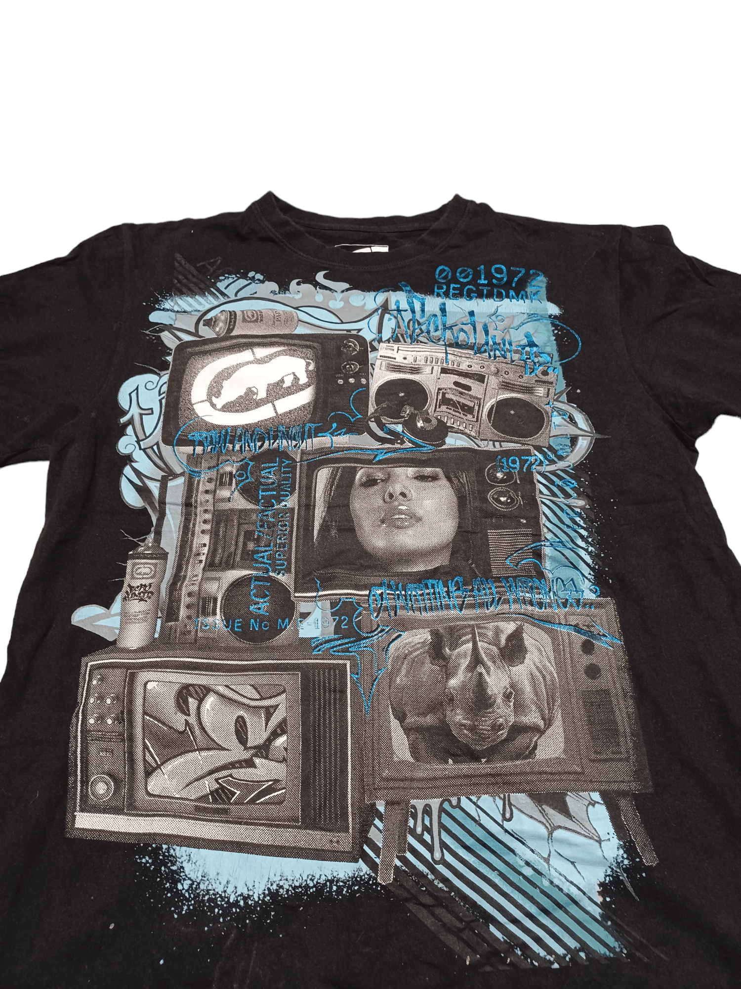 Ecko Unltd. ECKO UNLIMITED FANTASTIC SK8 Y2K DRILL BIGLOGO TEE Size US L / EU 52-54 / 3 - 2 Thumbnail