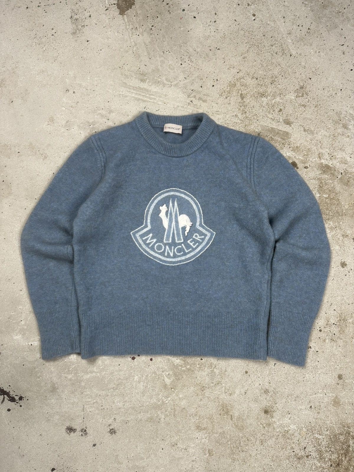 Moncler Moncler Wool Yak Big Logo Sweater Knit Jumper Luxury Size XS / US 0-2 / IT 36-38 - 1 Thumbnail
