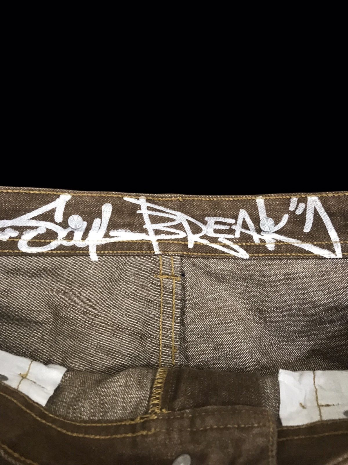 Japanese Brand 💥BAGGY💥ARCHIVAL SOULBREAK STURDY BAGGY DENIM F379 Size US 31 - 10 Thumbnail