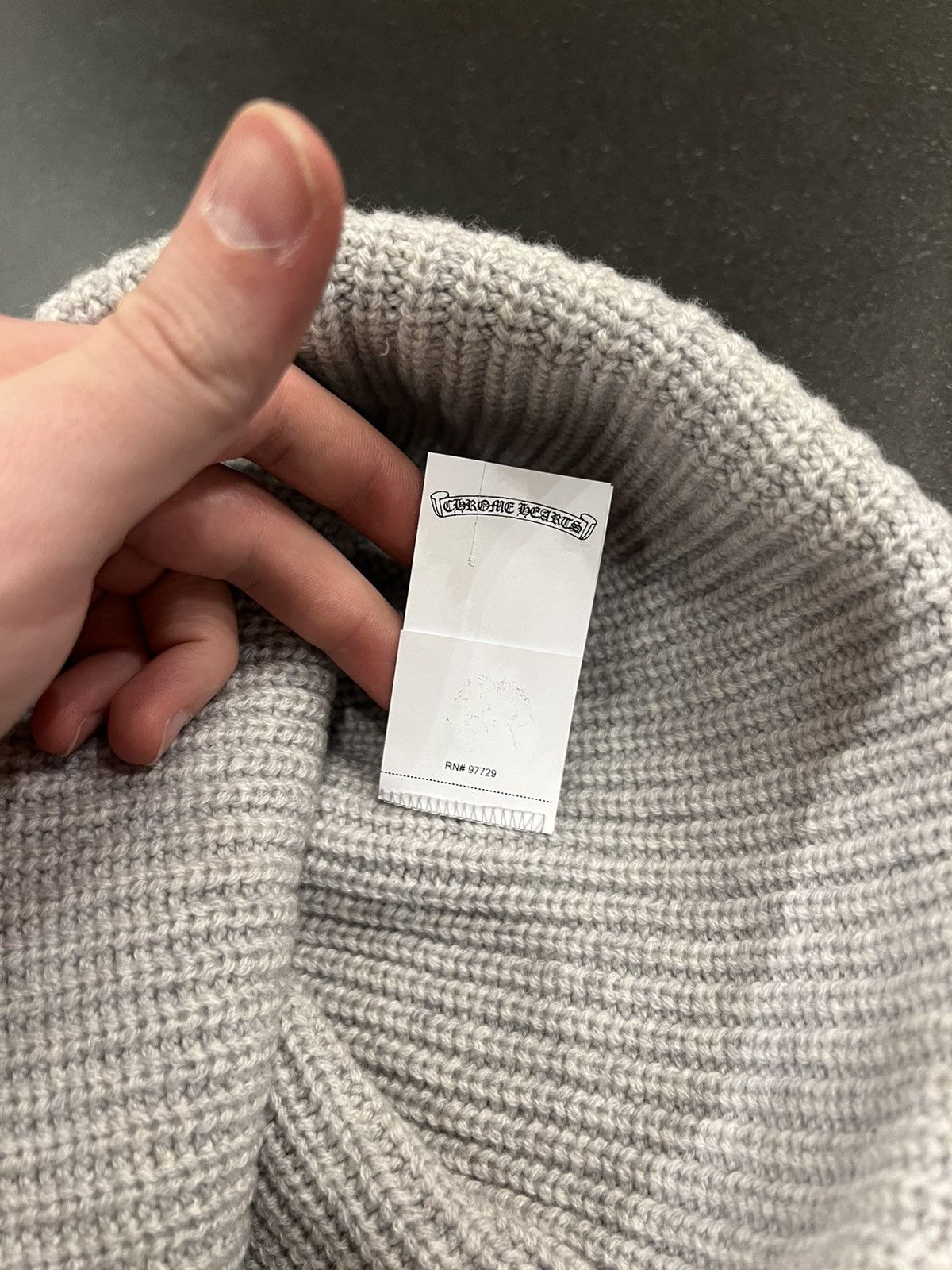 Chrome Hearts Chrome Hearts Sludge Cashmere Knit Star Patch