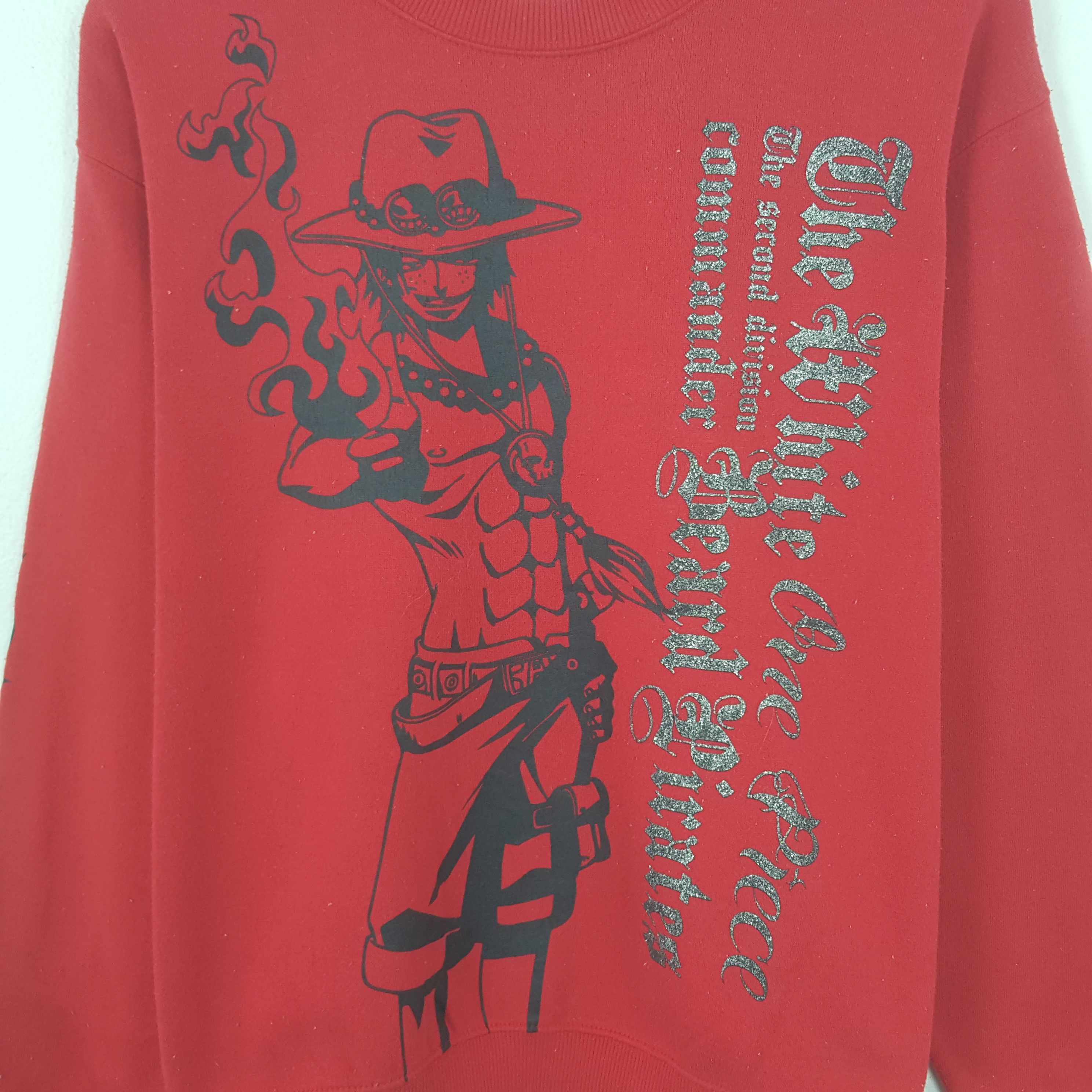 One Piece Vintage The White One Piece Sweatshirt Size US L / EU 52-54 / 3 - 2 Thumbnail