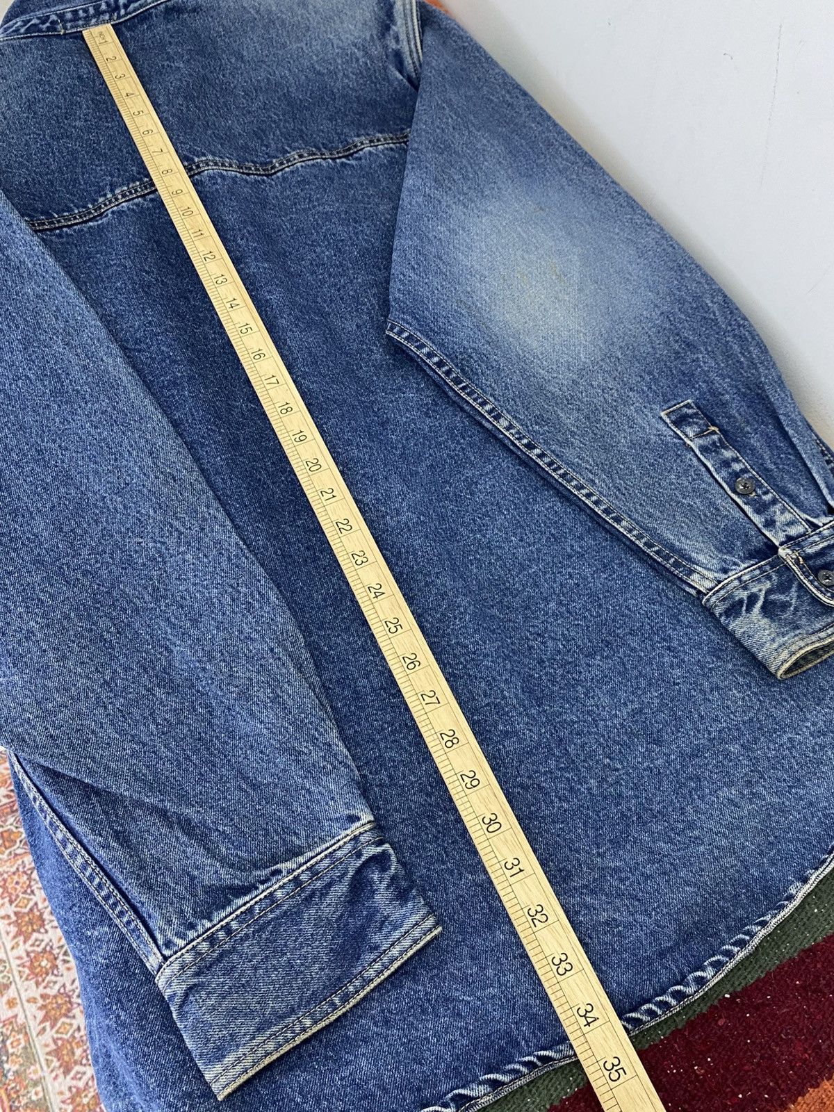 Marithe + Francois Girbaud Marithe Francois Girbaud Vintage Faded Oversized Denim Jacket Size US XL / EU 56 / 4 - 7 Thumbnail