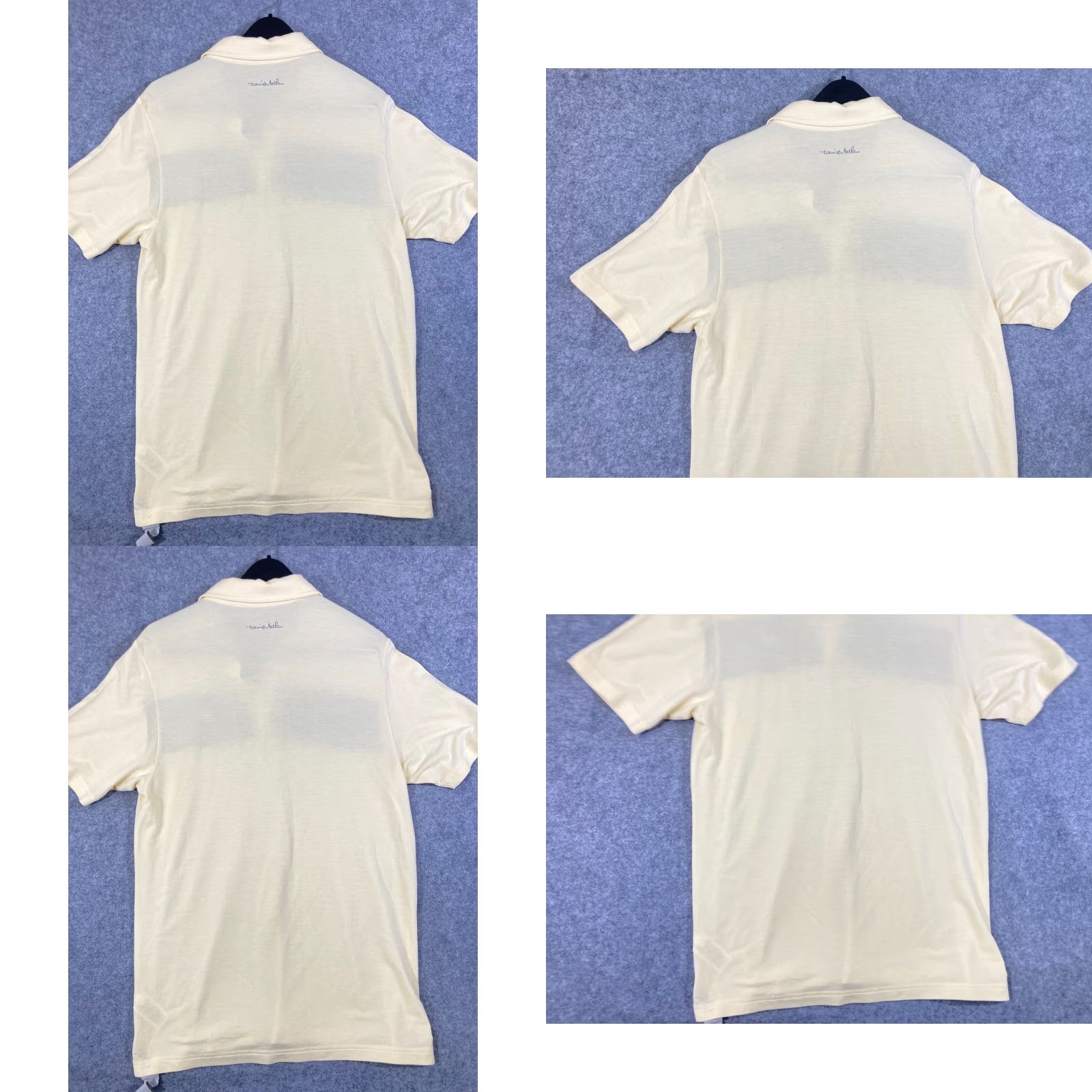TravisMathew Travis Mathew Polo Shirt Mens M Yellow Striped Stretch Comfort Golf Performance Short Sleeve Logo Shirt Size US M / EU 48-50 / 2 - 8 Thumbnail