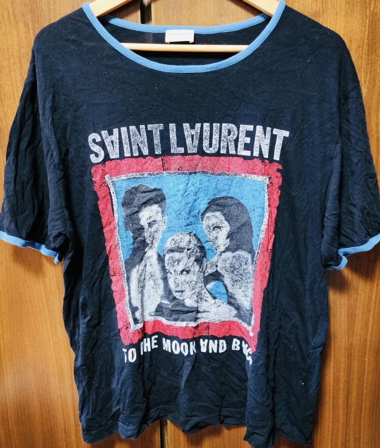 Saint Laurent Paris × Yves Saint Laurent Saint laurent slp 17ss portrait makes old letter logo short Size L / US 10 / IT 46 - 1 Thumbnail