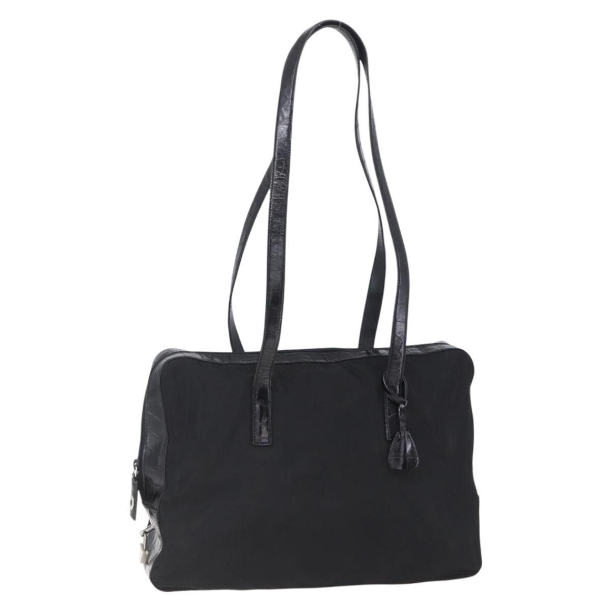 Prada Prada Vintage Shoulder Bag Nylon and Leather Size ONE SIZE - 1 Thumbnail