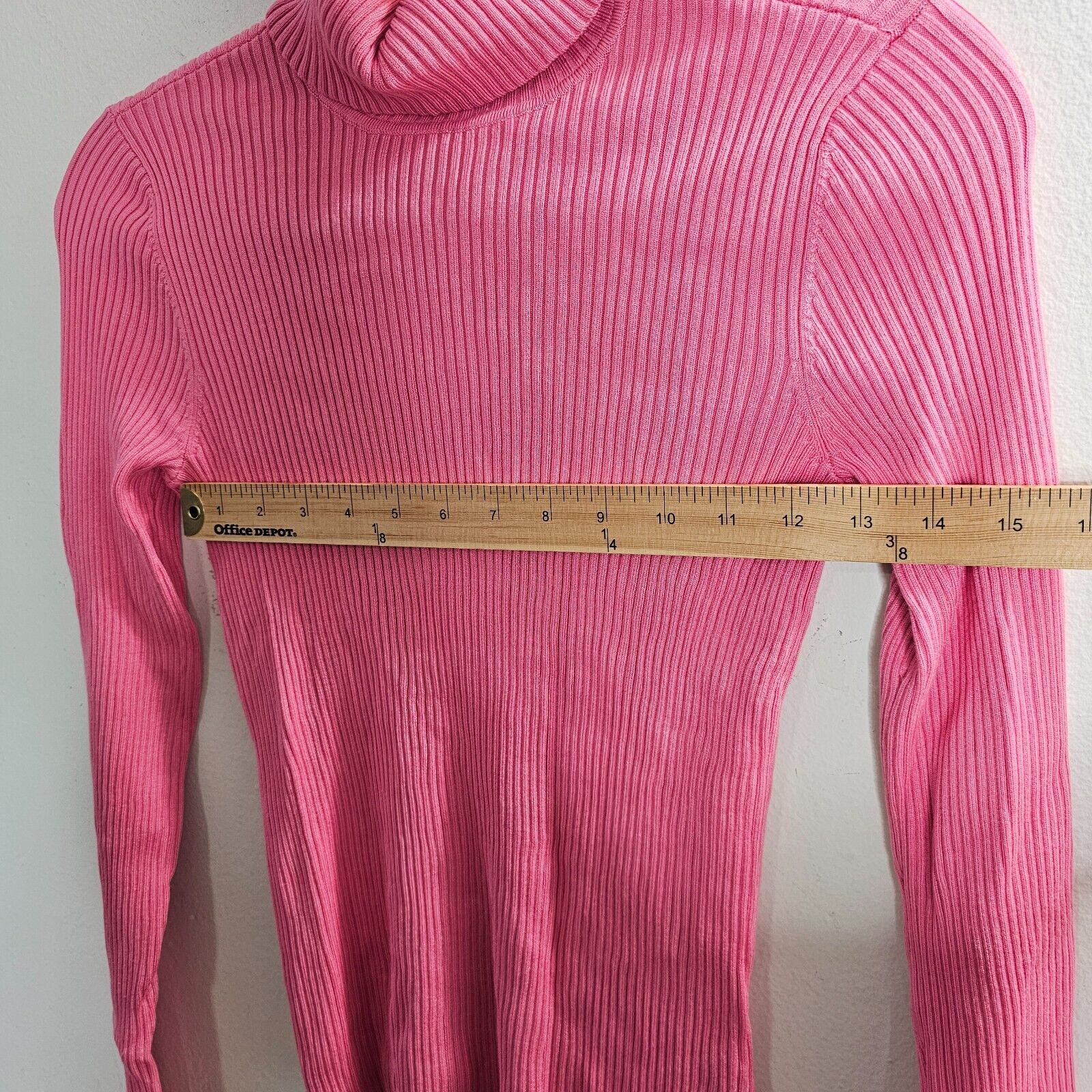 Other 525 American Pink Ribbed Knit Long Sleeve Turtleneck Top S Size S / US 4 / IT 40 - 5 Thumbnail