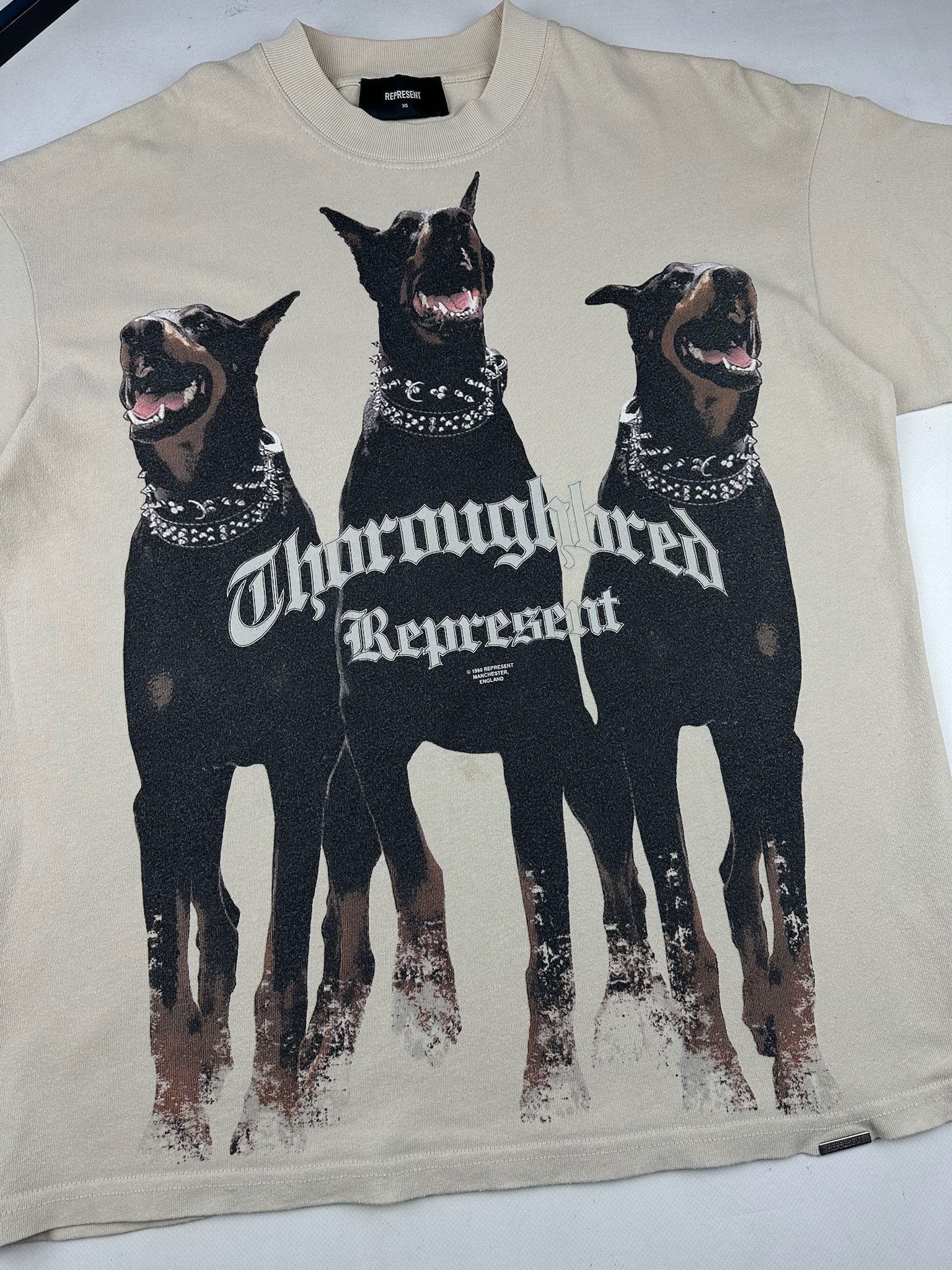 Represent Clo. Represent Dobermann dog mock neck tee oversized Size US XS / EU 42 / 0 - 2 Thumbnail