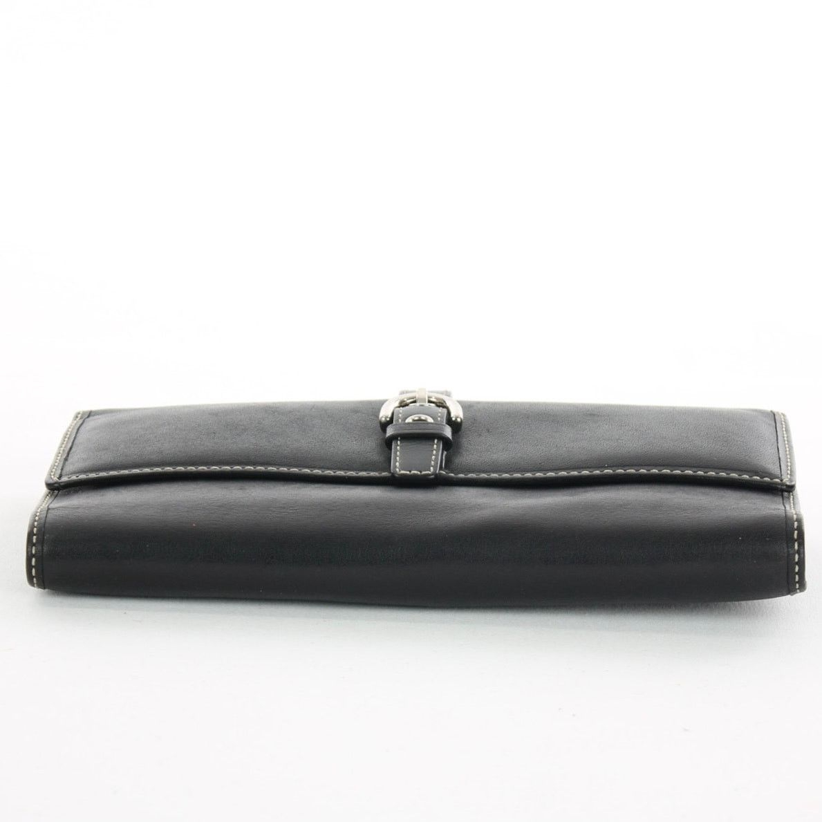 Coach Coach Vintage Black LeatherTrifold Checkbook Wallet Size ONE SIZE - 5 Thumbnail