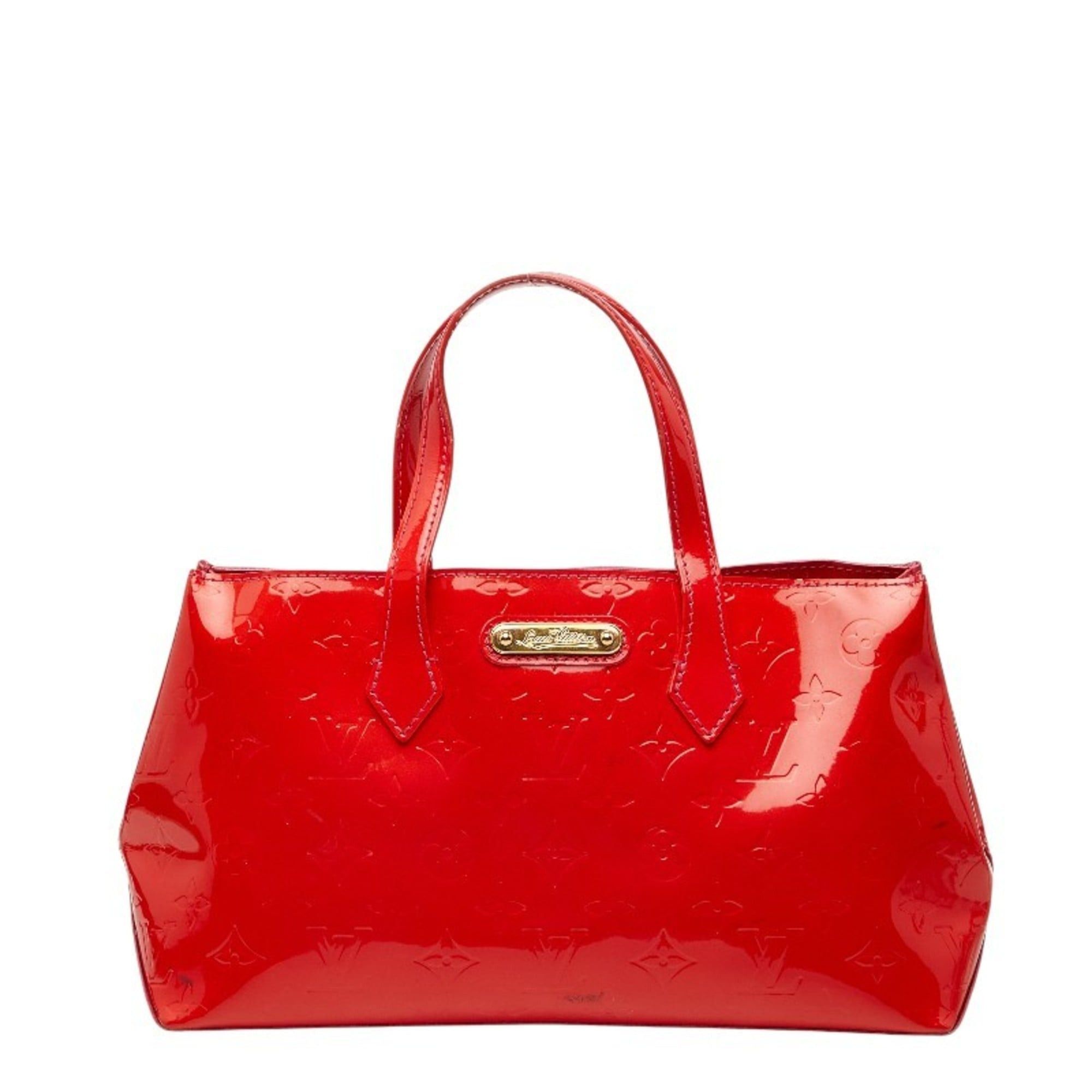 Louis Vuitton Louis Vuitton Monogram Vernis Wilshire PM Handbag M93642 Pomme d'Amour Red Patent Leather Women's LOUIS VUITTON Size ONE SIZE - 1 Thumbnail