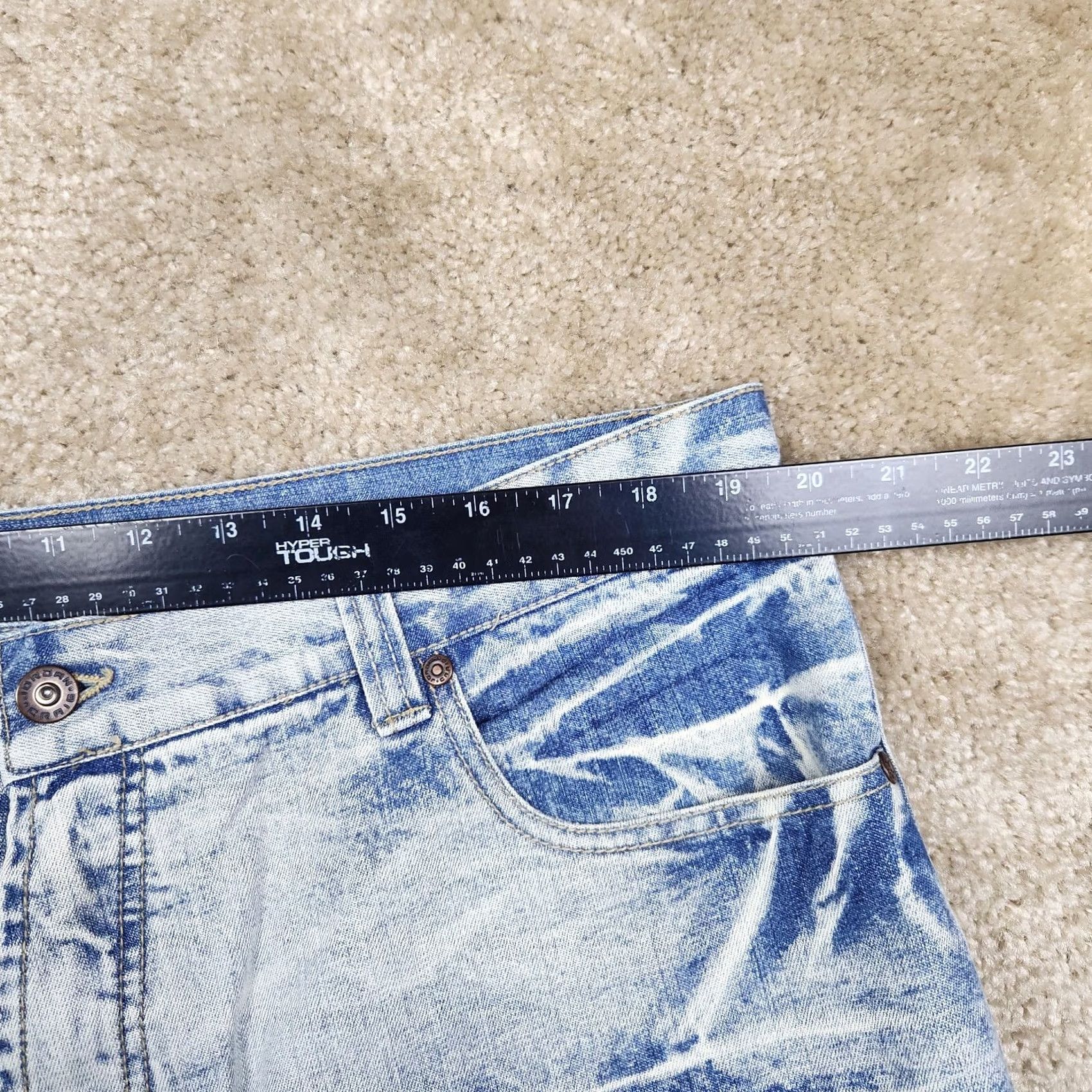 Jordan Craig Jordan Craig Jeans Mens 40x28 Acid Wash Denim Streetwear Wide Leg Hemmed B117 Size US 40 / EU 56 - 6 Thumbnail