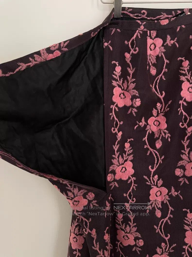 Comme des Garcons Comme Des Garcons size M Brown-pink lace flower half skirt Size 23" - 4 Thumbnail