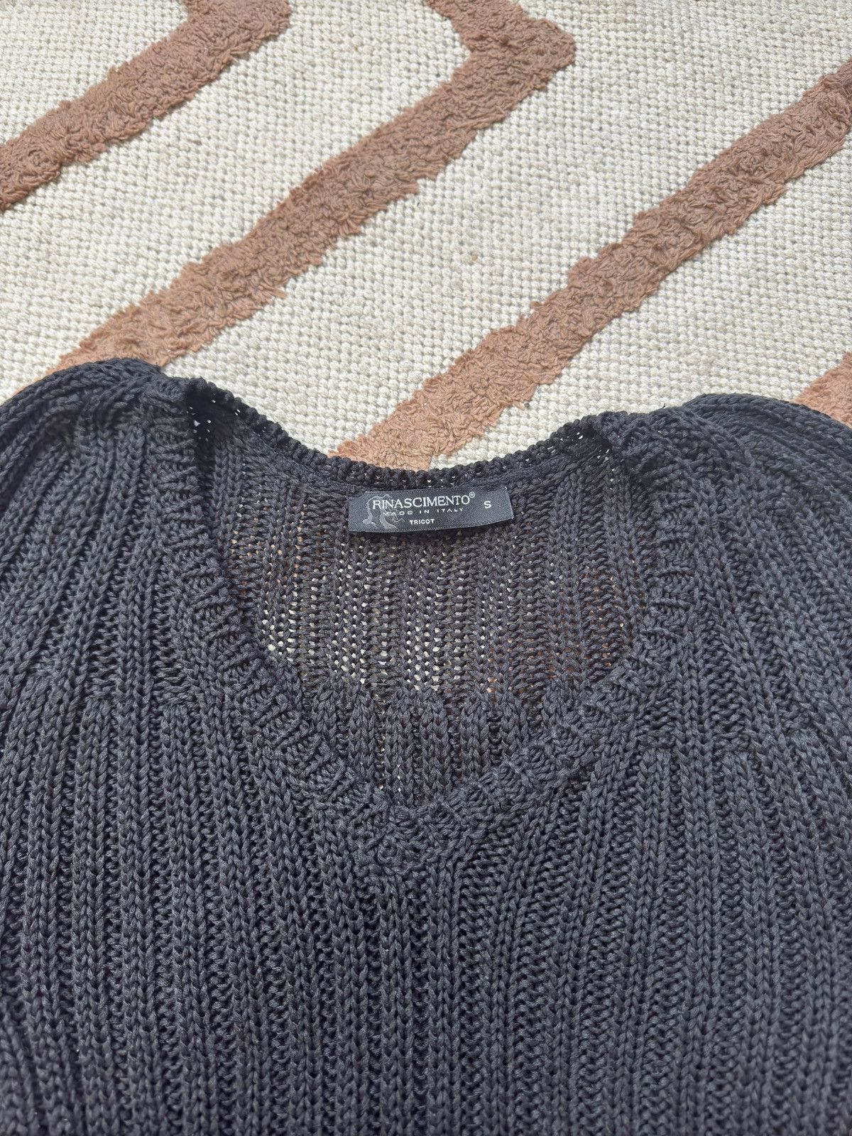 Vintage VINTAGE RINA SCIMENTO MESH KNITTED SWEATER TANK TOP Size S / US 4 / IT 40 - 3 Thumbnail
