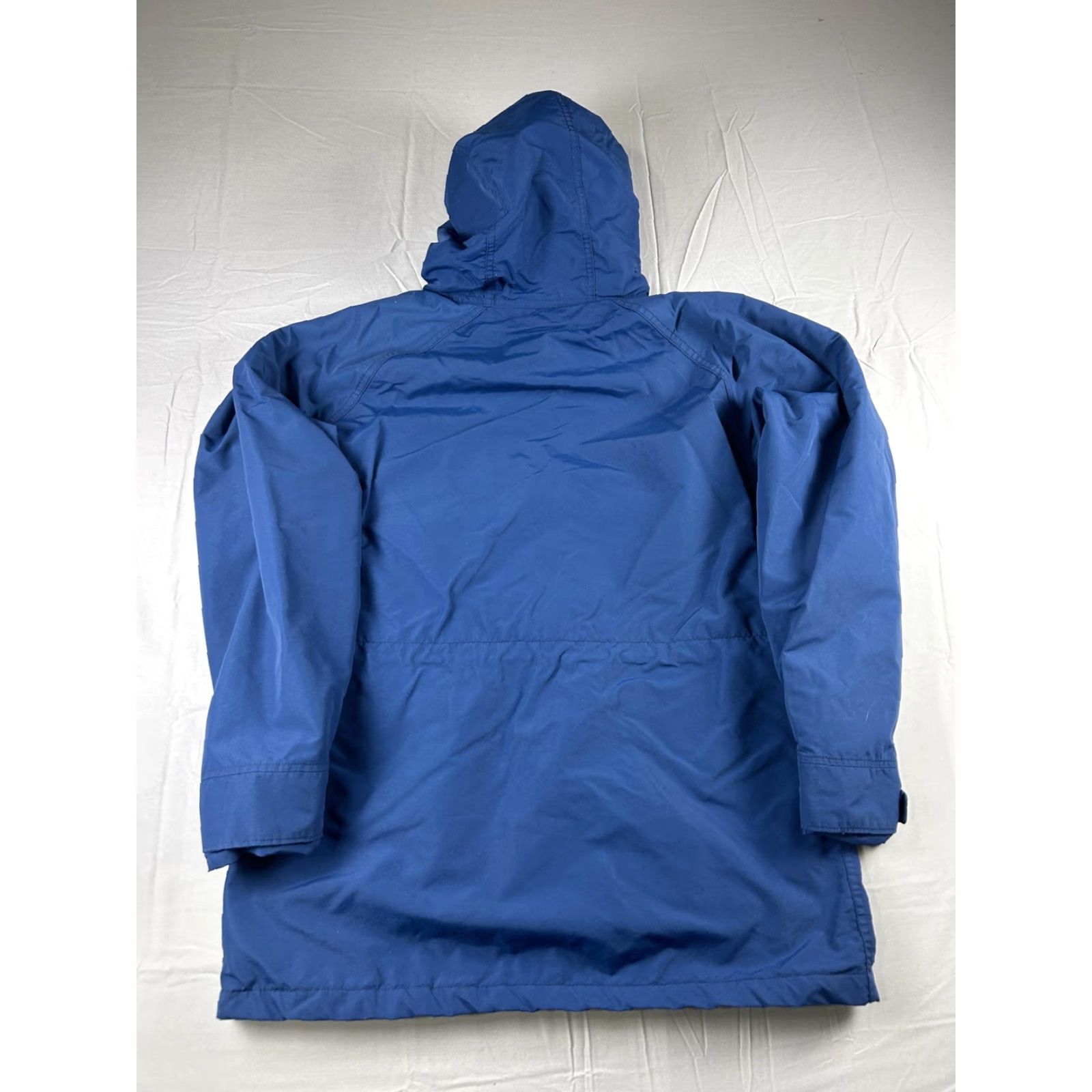 Vintage Vintage Woolrich Jacket Womens Large Blue Nylon Hooded Parka Coat USA 80s Field Size L / US 10 / IT 46 - 2 Thumbnail