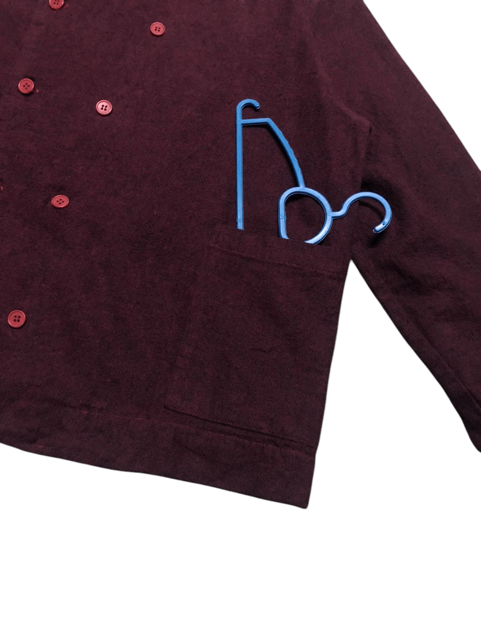 CP Shades × Vintage CP Shades Red Bistro Double Barreled Button Blazer Jacket Size L / US 10 / IT 46 - 10 Thumbnail