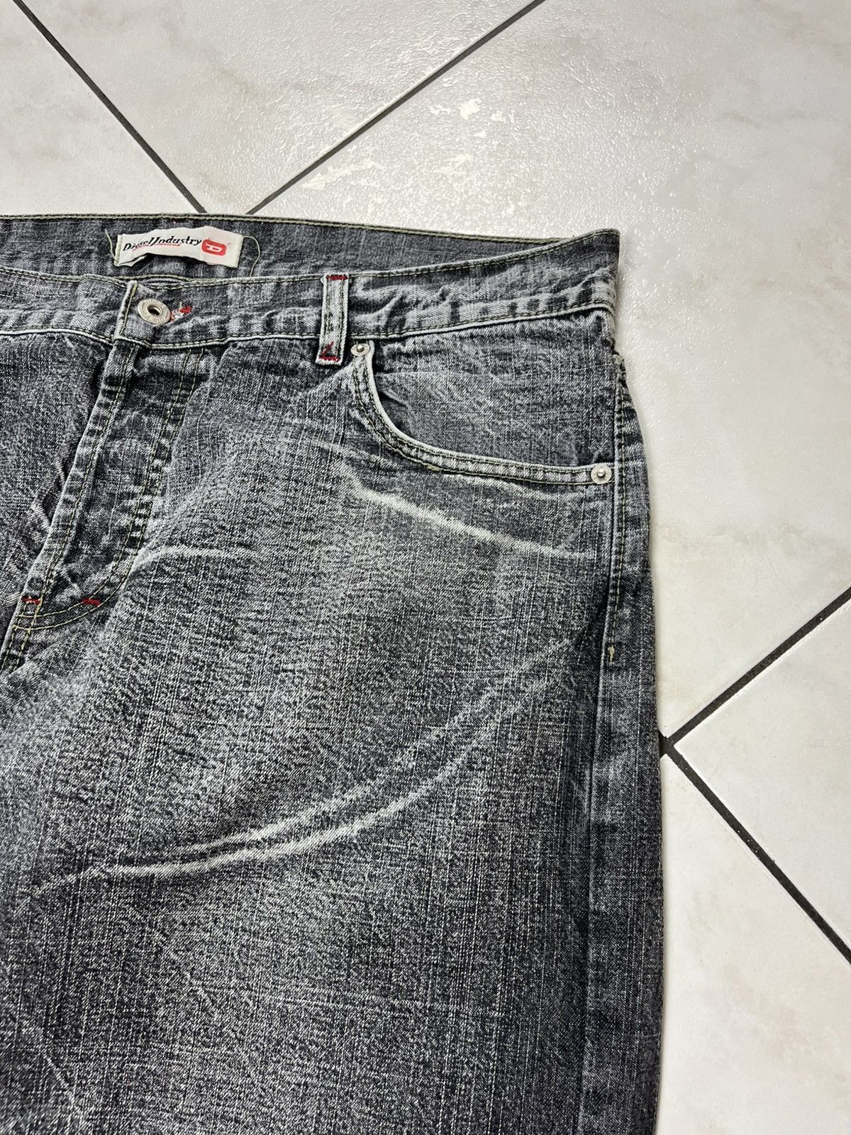Diesel × Vintage Vintage Diesel baggy distressed denim y2k wide pants washed Size US 36 / EU 52 - 9 Thumbnail