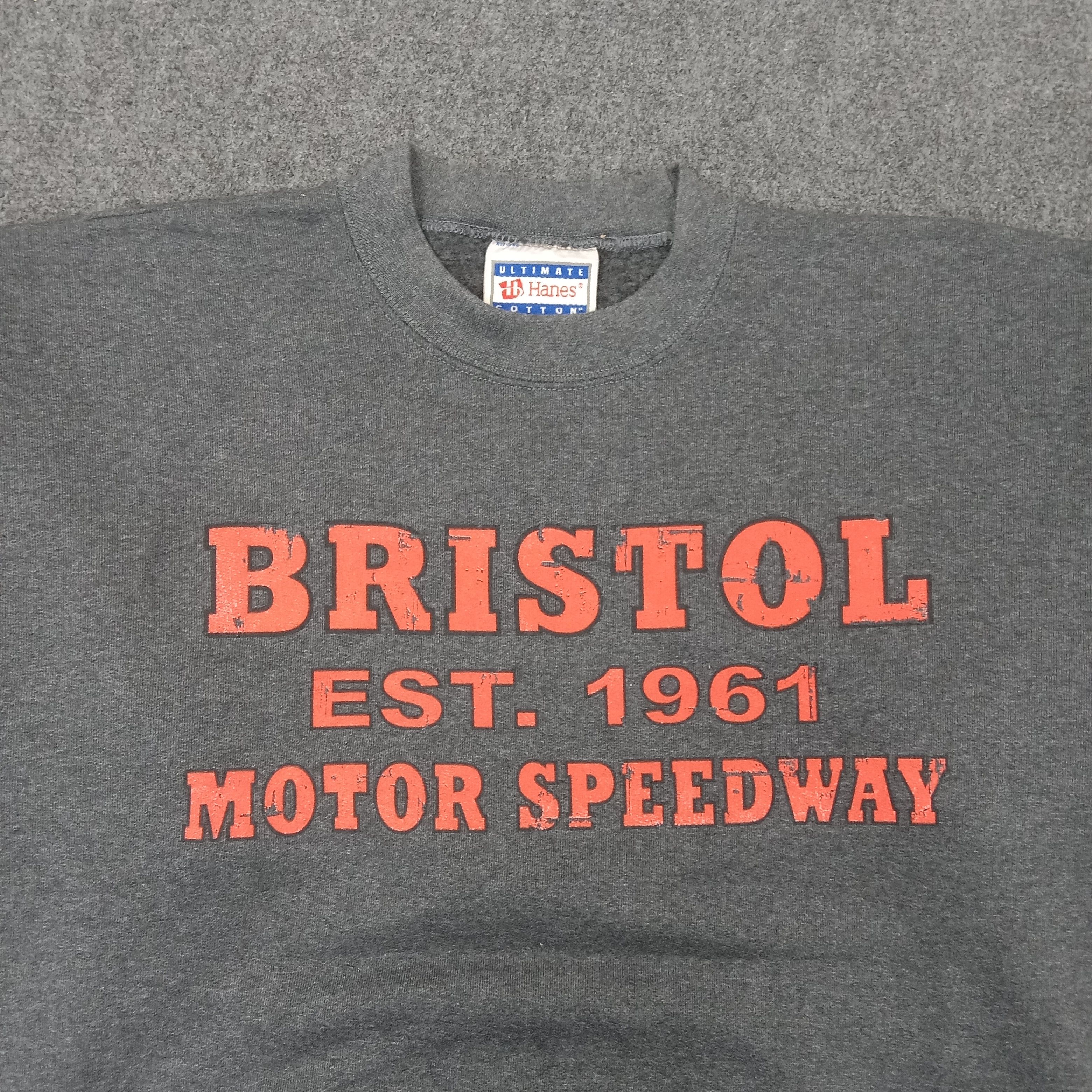 Vintage Bristol Motor Speedway Promo Sweatshirt C230N5 Size US L / EU 52-54 / 3 - 2 Thumbnail