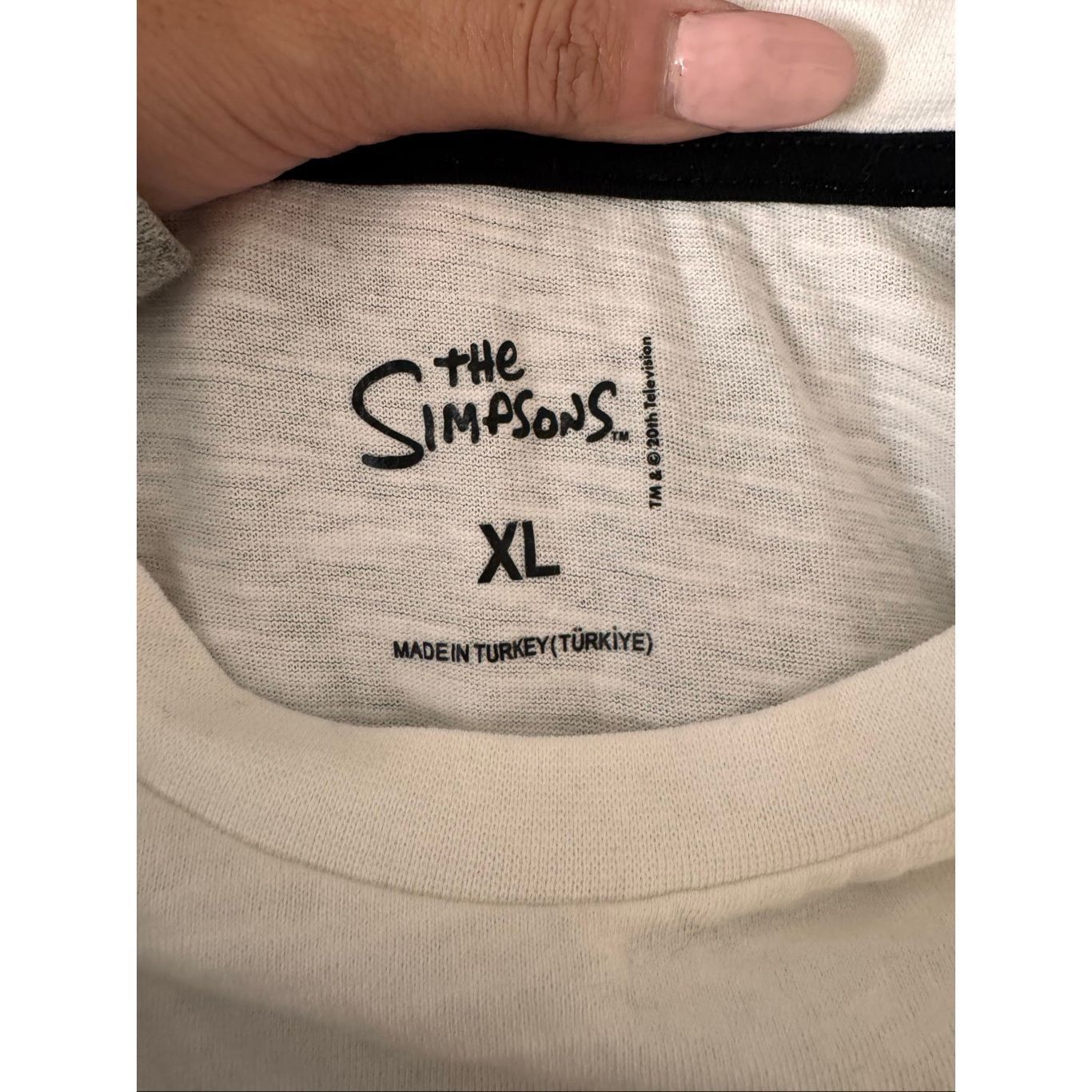 The Simpsons Simpsons Marge Graphic Tee White T-Shirt XL Primark Funny Cartoon Top Size US XL / EU 56 / 4 - 9 Thumbnail