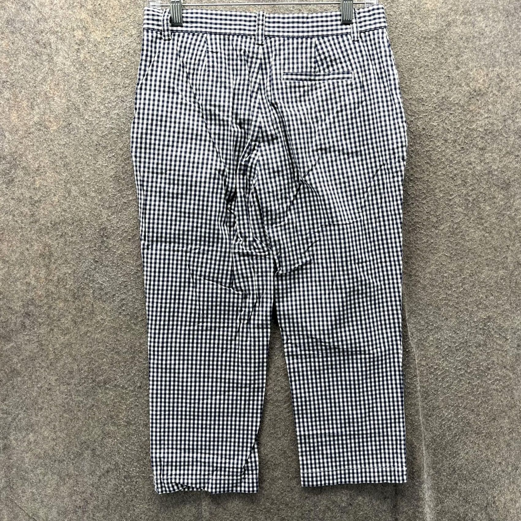 Ralph Lauren Lauren Active Ralph Lauren Pants Womens 4 Capri Blue Check Stretch Casual Size 27" / US 4 / IT 40 - 2 Thumbnail