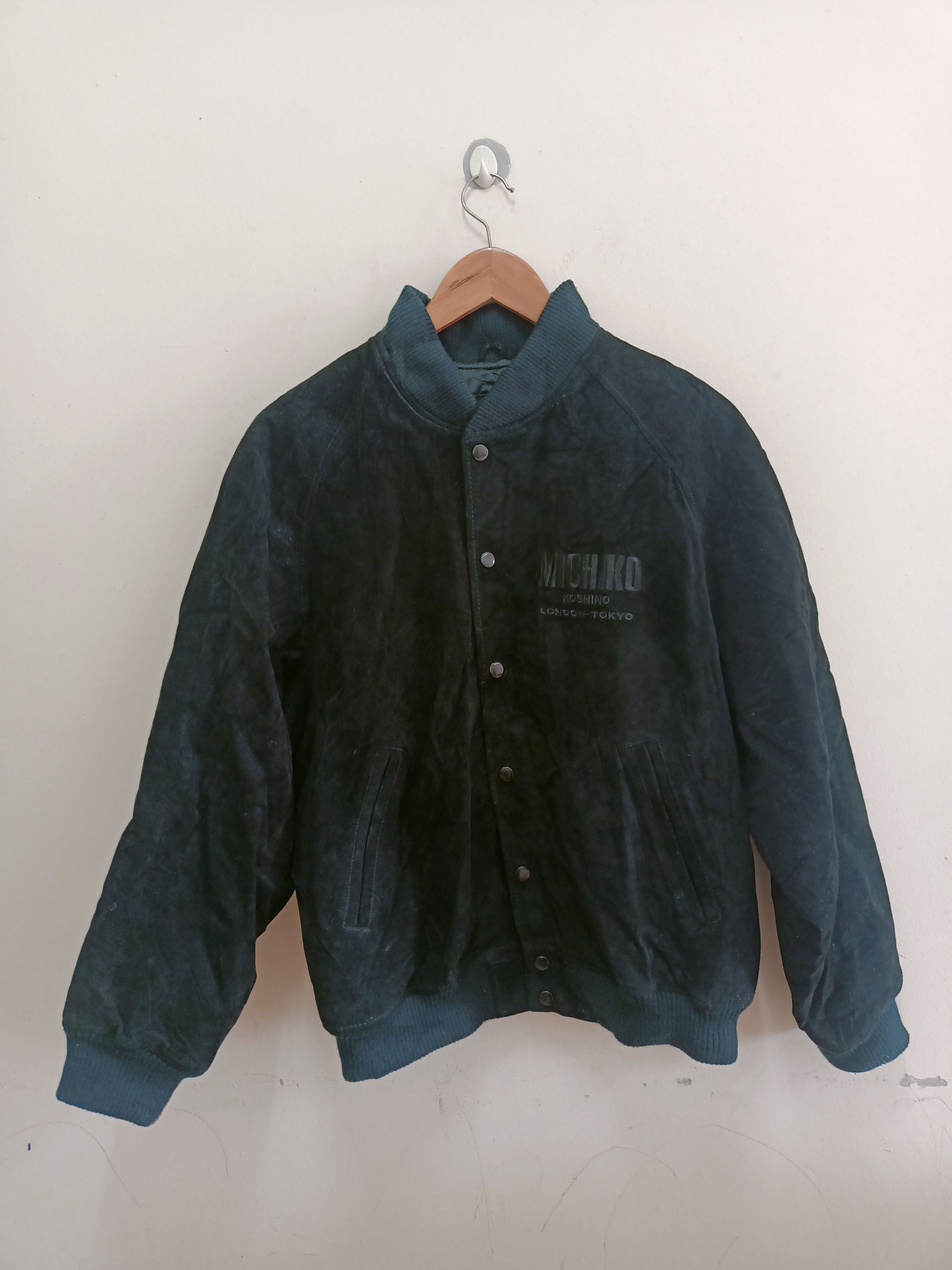 Michiko Koshino London Michiko Koshino London-Tokyo leather jacket embroidery logo Size US L / EU 52-54 / 3 - 5 Thumbnail