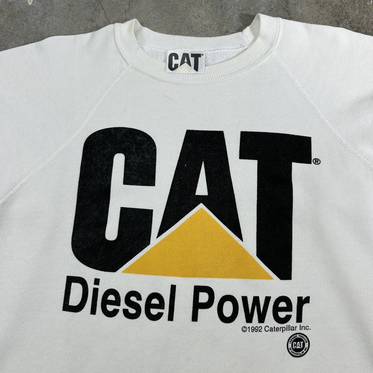 Vintage 1990s Caterpillar - Sweatshirt Size US L / EU 52-54 / 3 - 3 Thumbnail