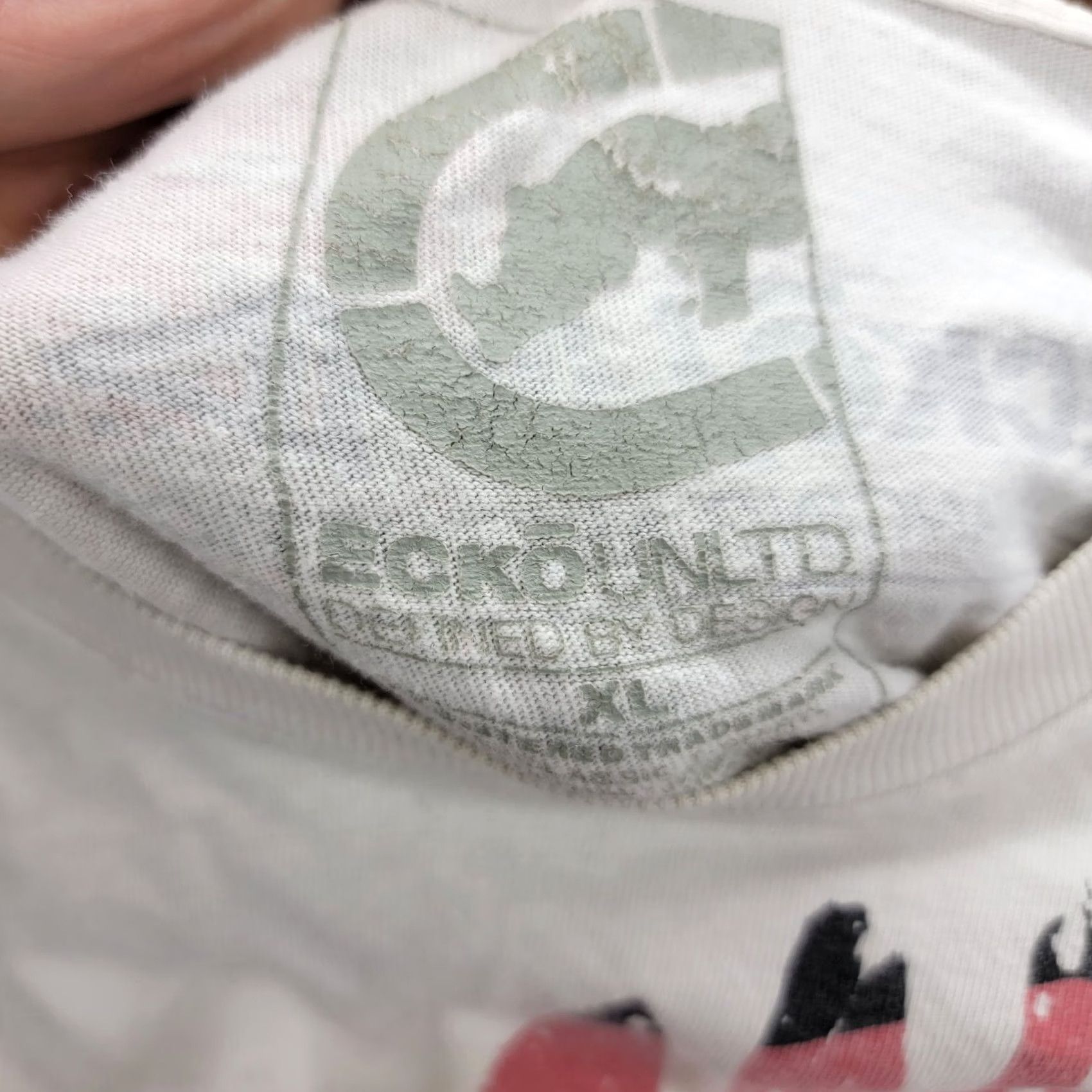 Ecko Unltd. Ecko Unltd Shirt Adult XL White Short Sleeve Crew Neck Distressed Vintage Men Tee Size US XL / EU 56 / 4 - 4 Thumbnail