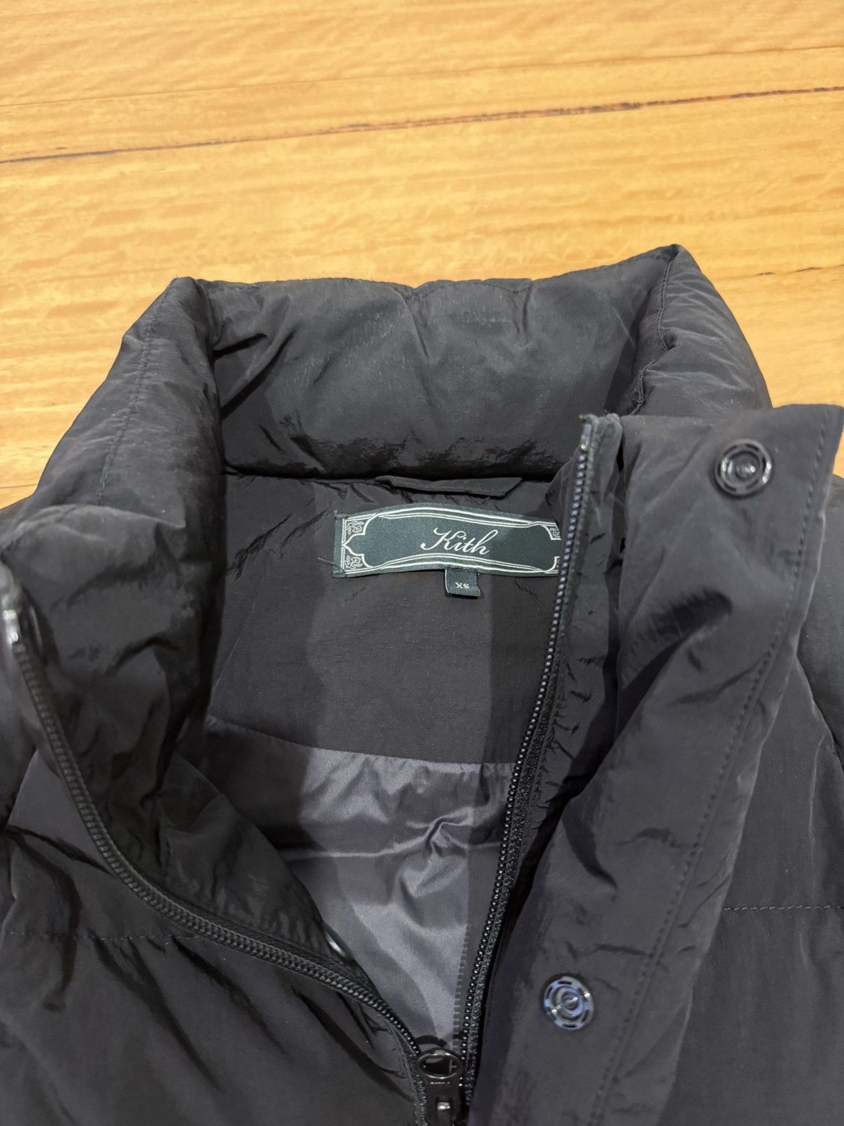 Kith Kith Wrinkle Midi Nylon Puffer Vest Size US XS / EU 42 / 0 - 3 Thumbnail