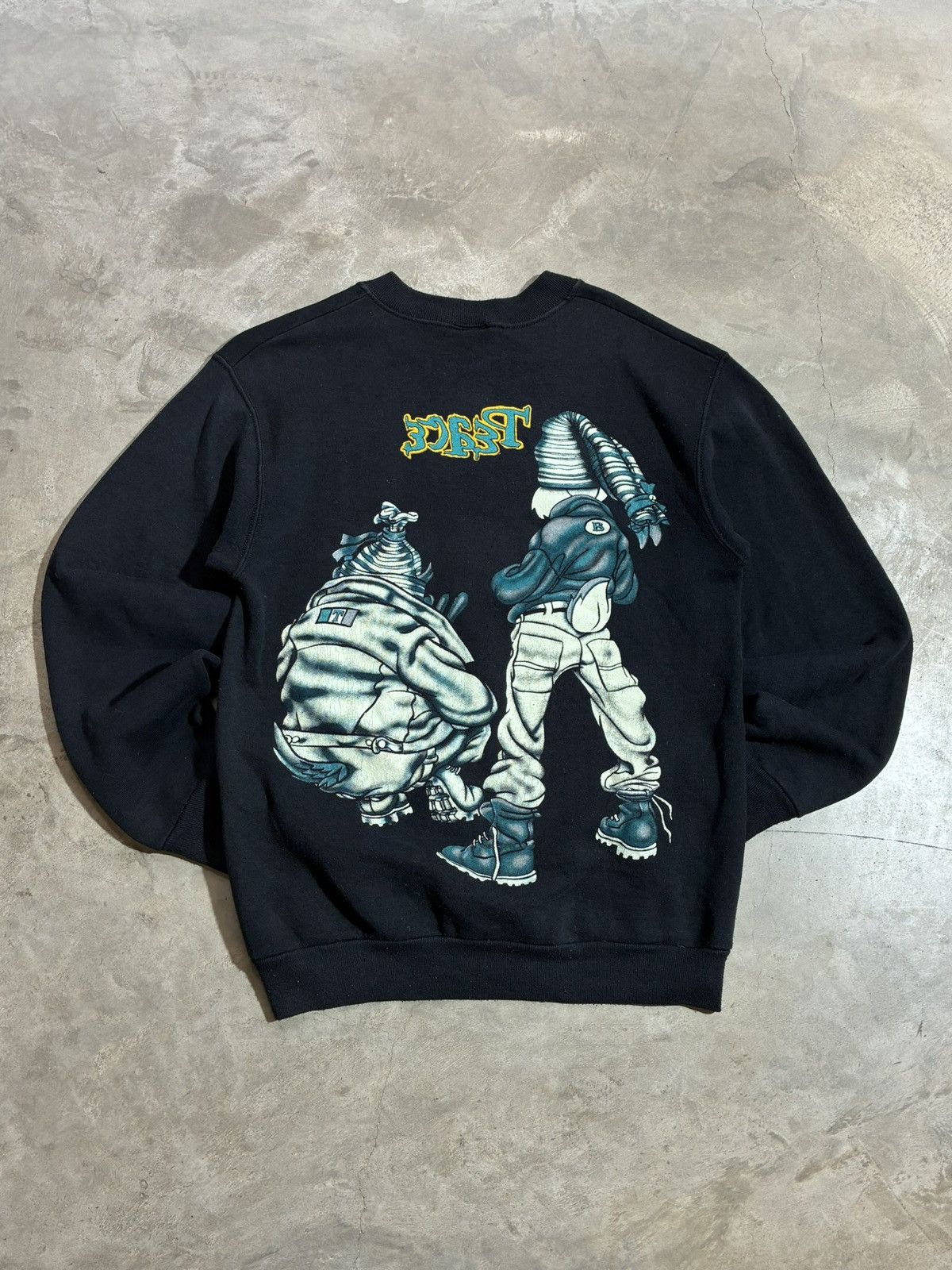 Warner Bros Vintage 1995 Warner Bros Looney Tunes Peace sweatshirt S Size US S / EU 44-46 / 1 - 2 Thumbnail