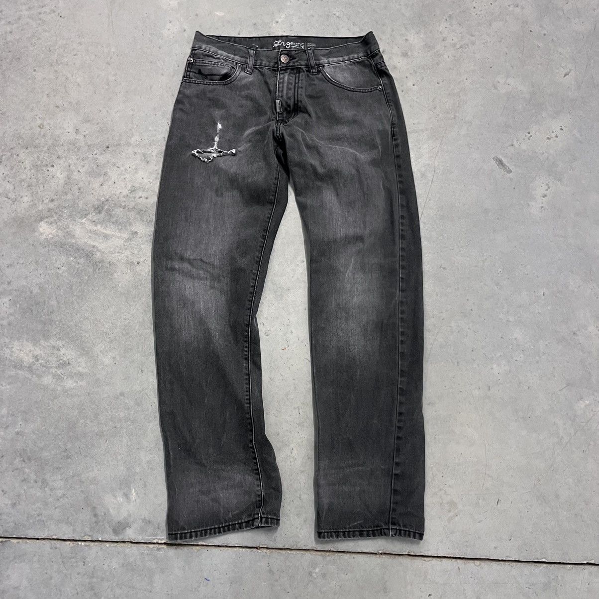 LRG × Vintage Vintage Y2K LRG Black and Gray Baggy Denim Jeans skater 32" Size US 32 / EU 48 - 5 Thumbnail