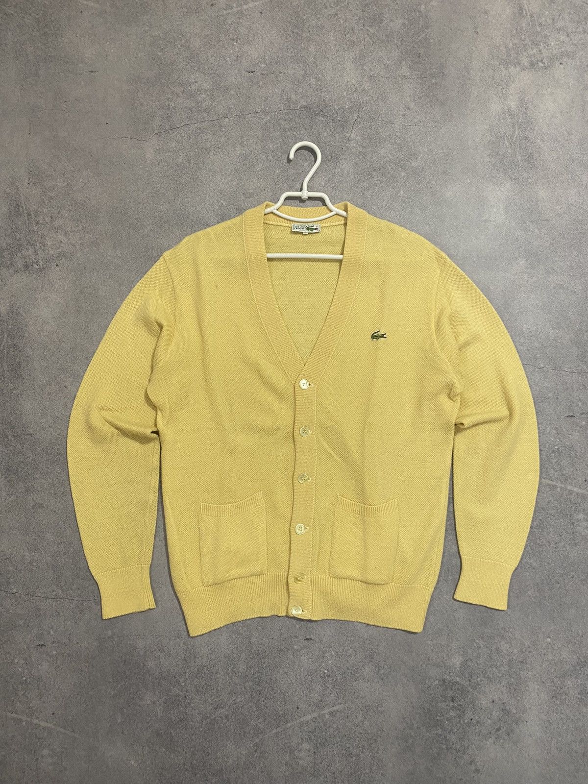 Lacoste × Vintage Vintage Lacoste Chemise Yellow Cardigan Button Up Sweater Size US L / EU 52-54 / 3 - 1 Thumbnail