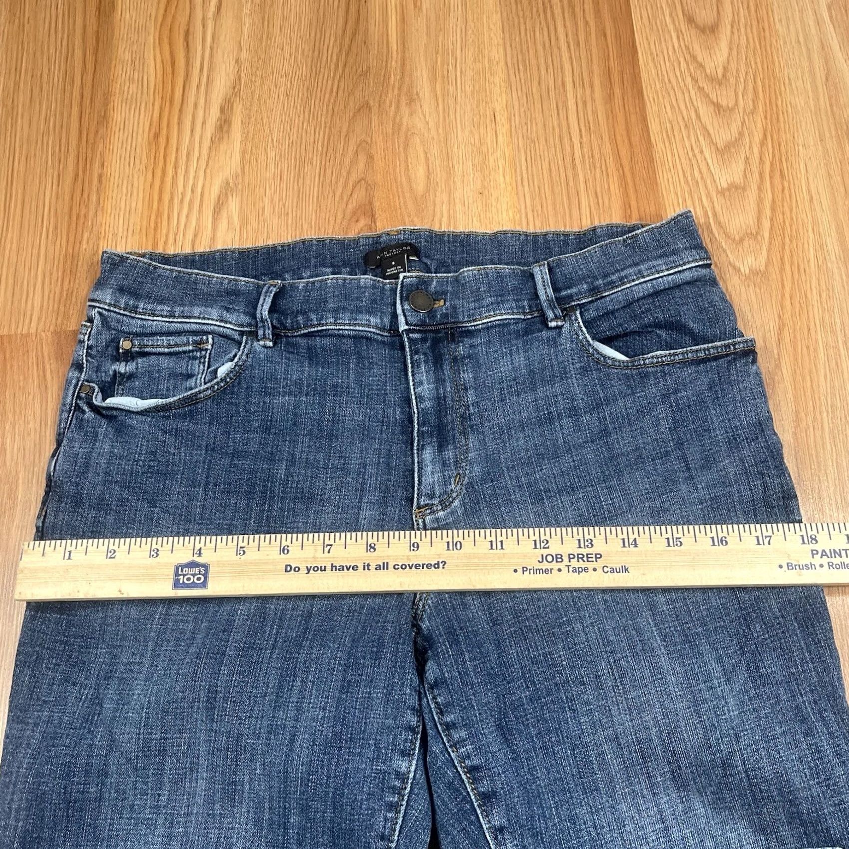 Ann Taylor Ann Taylor Jeans Womens Size 8 Stretch Mid Rise Blue Wash Denim Size 30" / US 8 / IT 44 - 5 Thumbnail