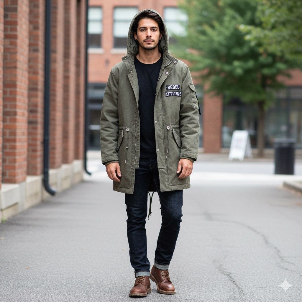 Japanese Brand Rebel Attitude Green Army Parkas Size US S / EU 44-46 / 1 - 1 Thumbnail