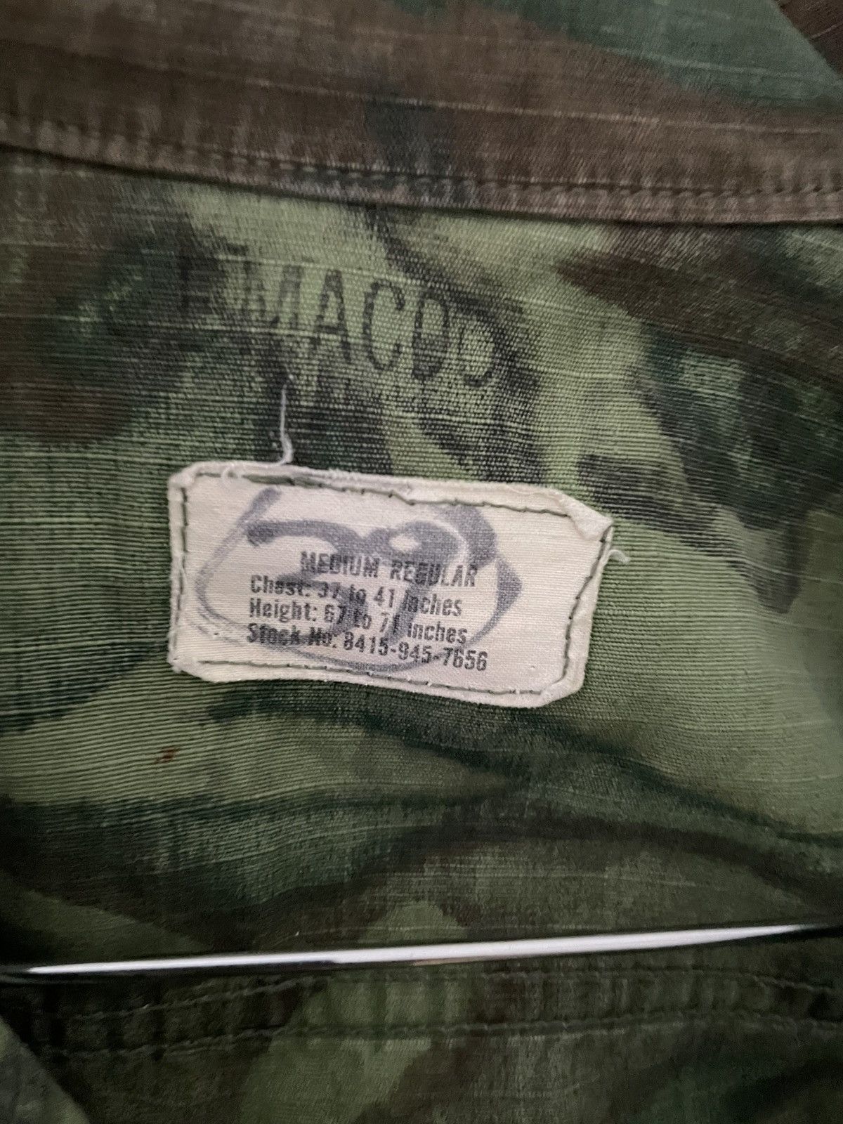 Japanese Brand × Vintage vintage military camo long jacket Size US M / EU 48-50 / 2 - 3 Thumbnail