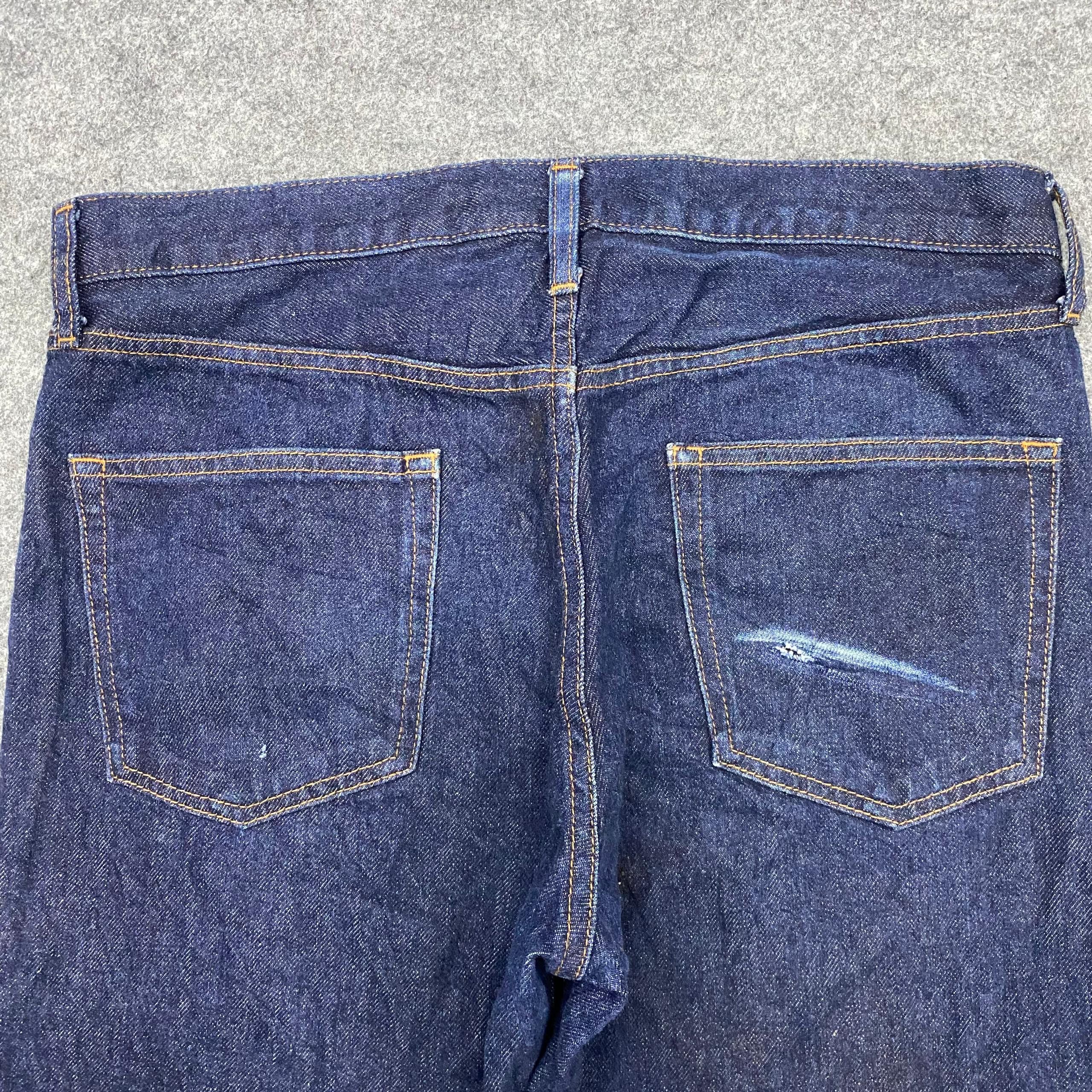 GU 💥Best Offer💥Vintage Gu Japanese Brand Distressed Denim Size US 34 / EU 50 - 4 Thumbnail
