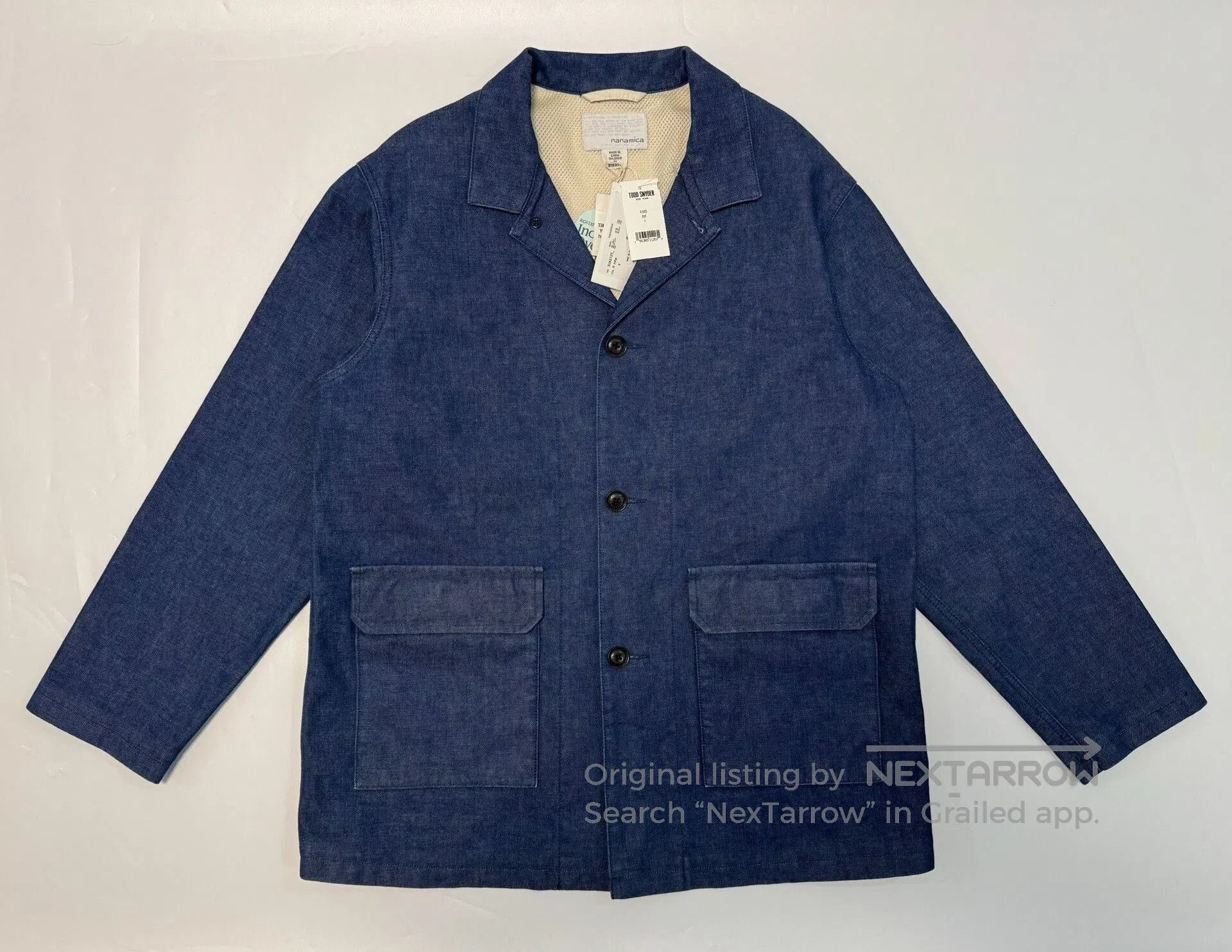 Nanamica nanamica indigo oversized jacket. Size US S / EU 44-46 / 1 - 1 Thumbnail