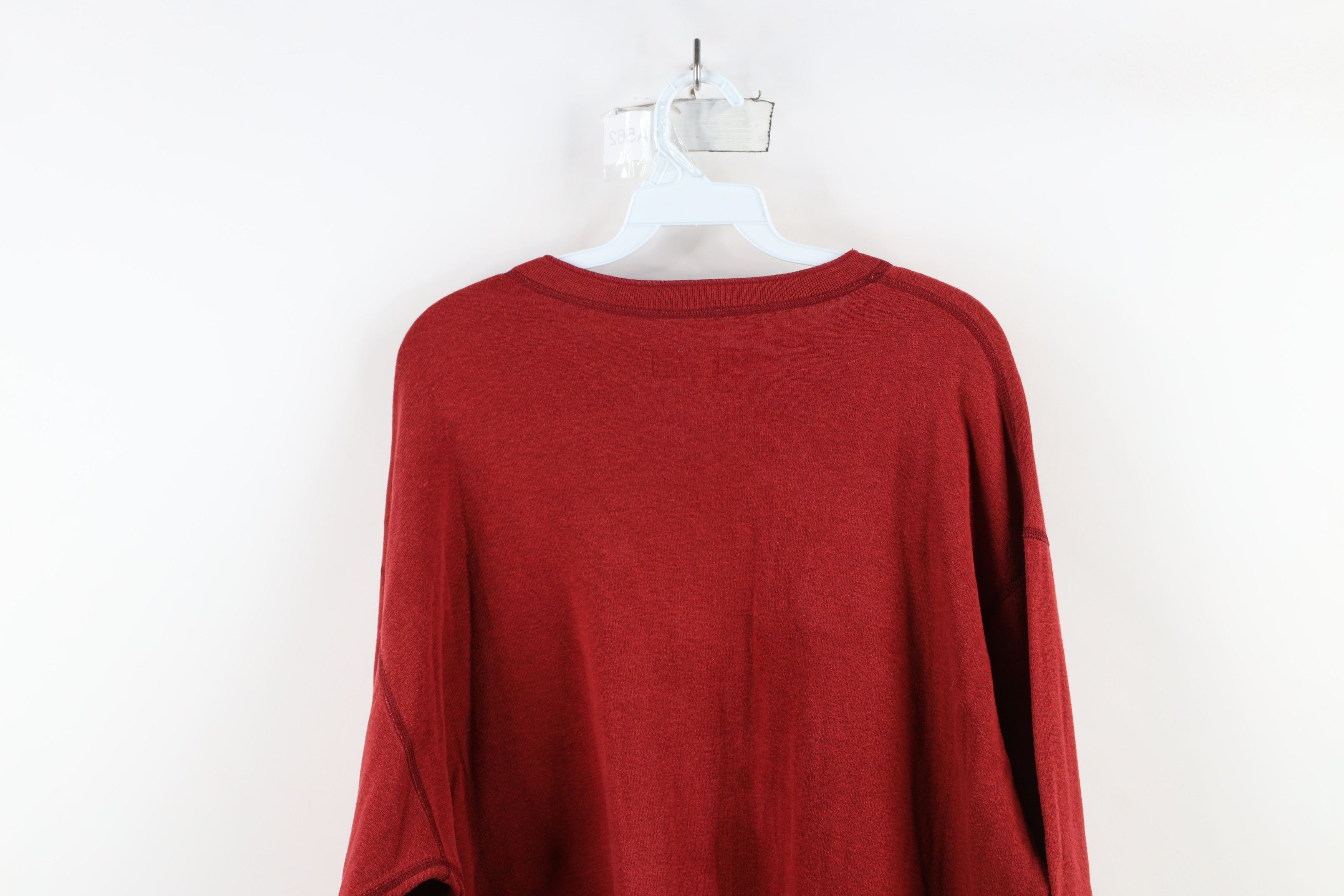 L.L. Bean × Vintage Vintage LL Bean Double Wall Wool Blend Thermal T-Shirt Red Size US XL / EU 56 / 4 - 12 Thumbnail