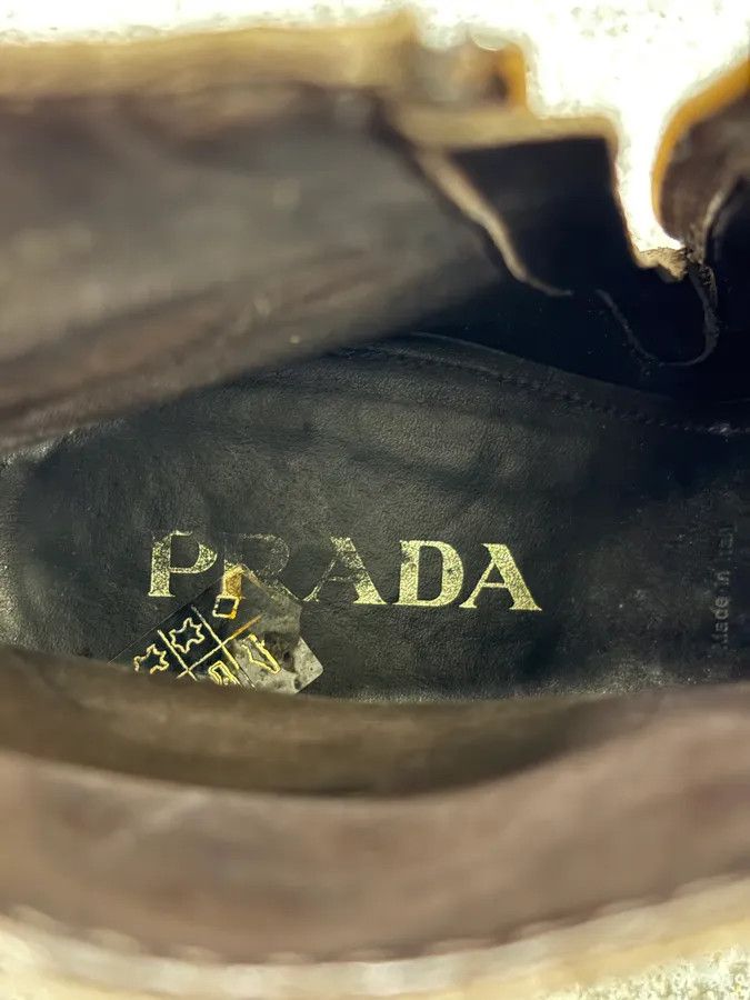 Prada 2000s Prada Brown Suede Leather Ankle Boots Size US 7 / EU 40 - 11 Thumbnail