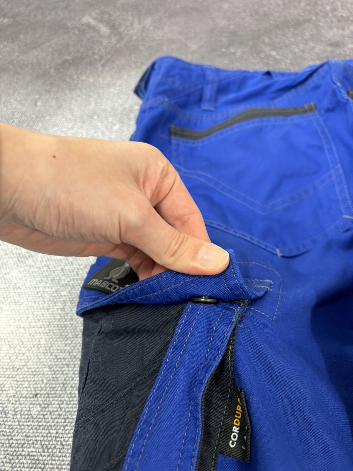Other Mascot Workwear Blue Heavy Cordura Utility Cargo Pants Size US 30 / EU 46 - 15 Thumbnail