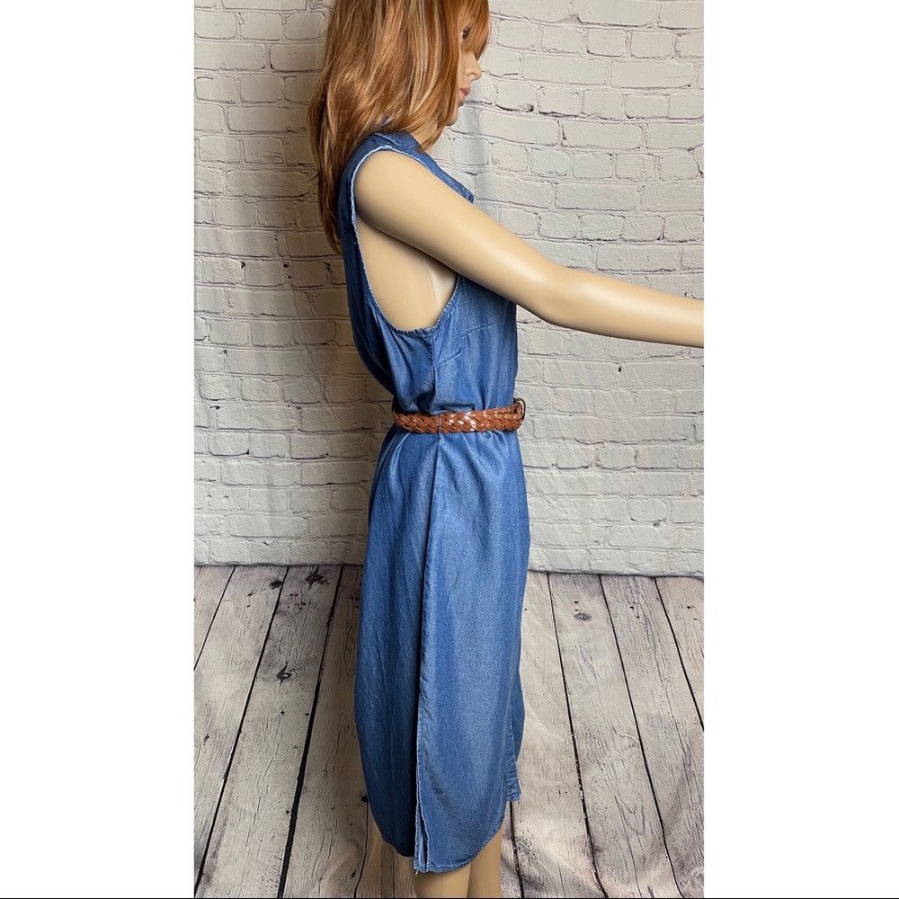 Splendid NWT New $198 Splendid Wilder Tencel Long Shirt Dress Denim Size S / US 4 / IT 40 - 4 Thumbnail