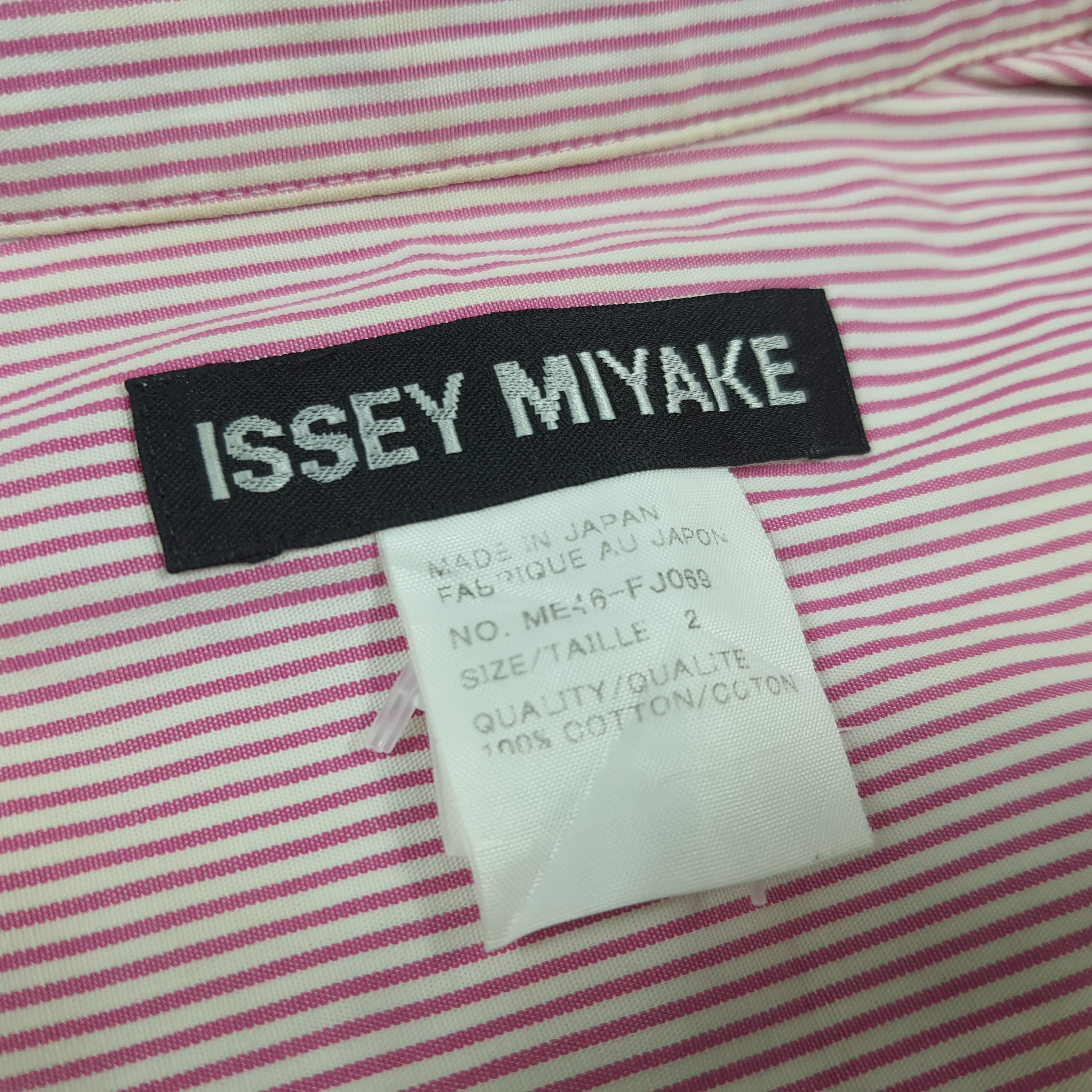 Issey Miyake Issey Miyake Stripped Fire Stitched Buttom Up C294N73 Size US M / EU 48-50 / 2 - 5 Thumbnail