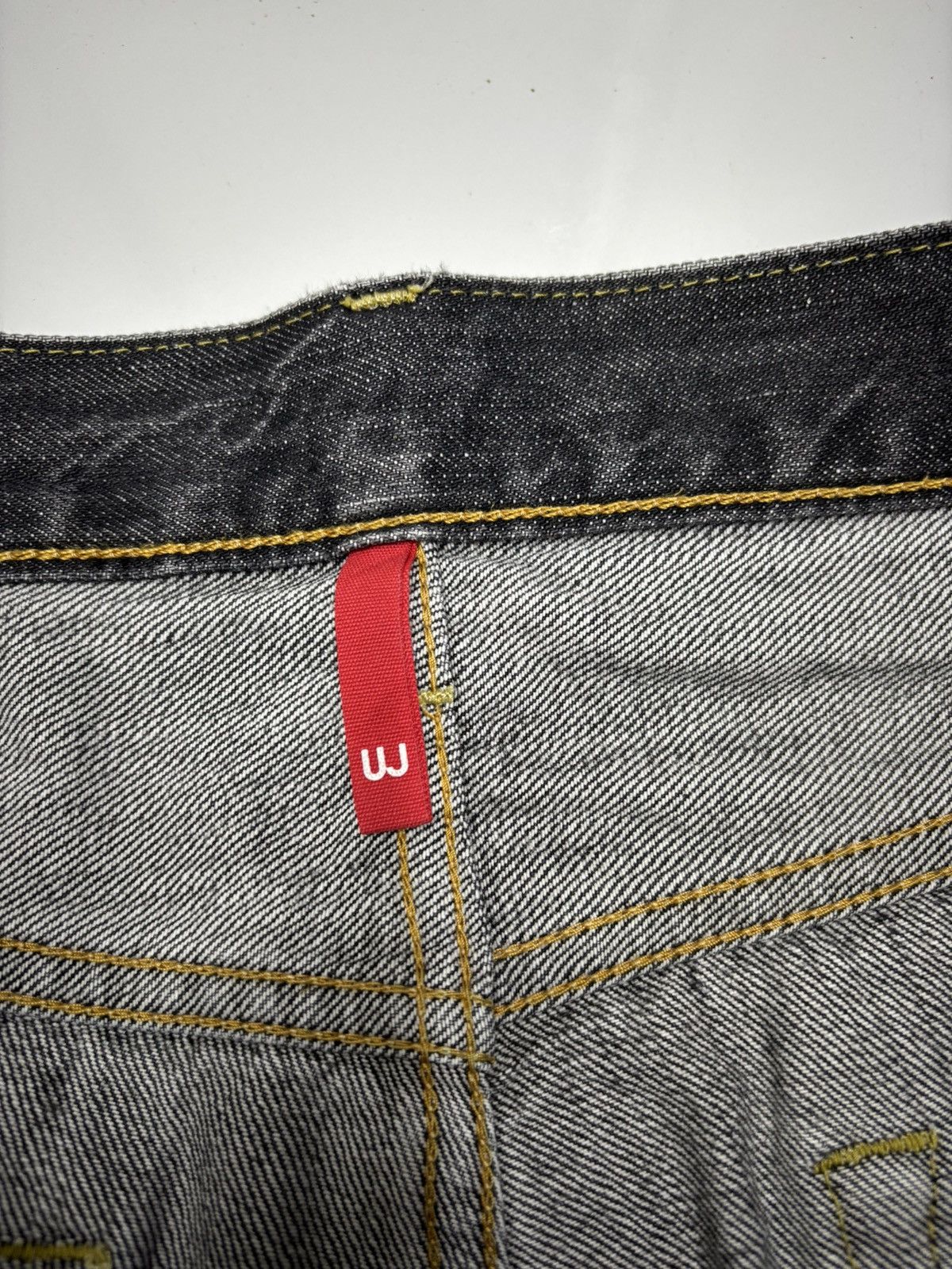Undercover × Uniqlo VINTAGE UNIQLO S002 JAPAN FADED BLACK LOOSE JEANS Size US 37 - 11 Thumbnail