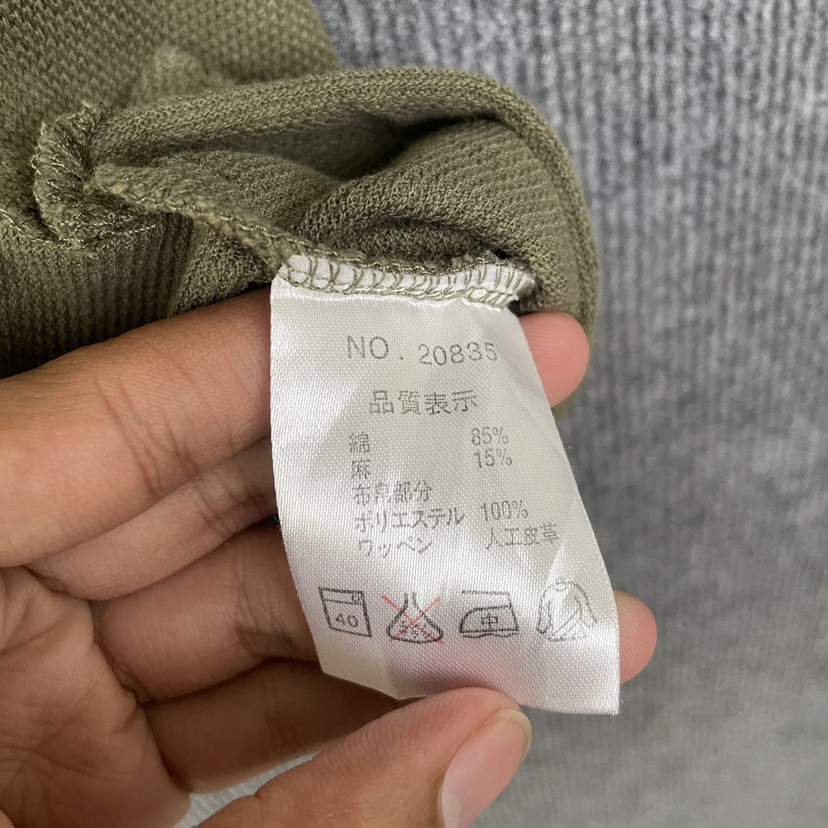 Designer × Japanese Brand × Kansai Yamamoto Up To You by Kansai Yamamoto Quarter Zipper Cropped Tee Size US L / EU 52-54 / 3 - 6 Thumbnail