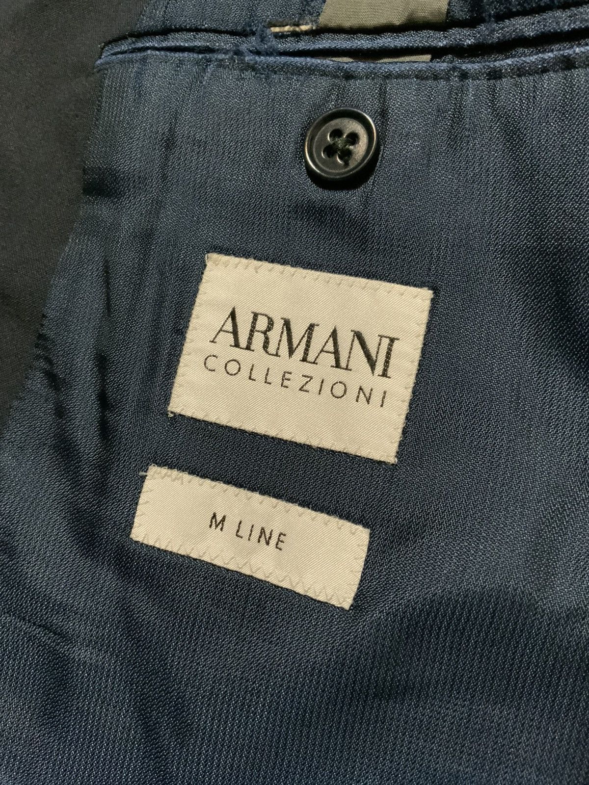 Armani Collezioni Armani Collezioni M Line Navy Wool Two Button Blazer Jacket Size US S / EU 44-46 / 1 - 9 Thumbnail