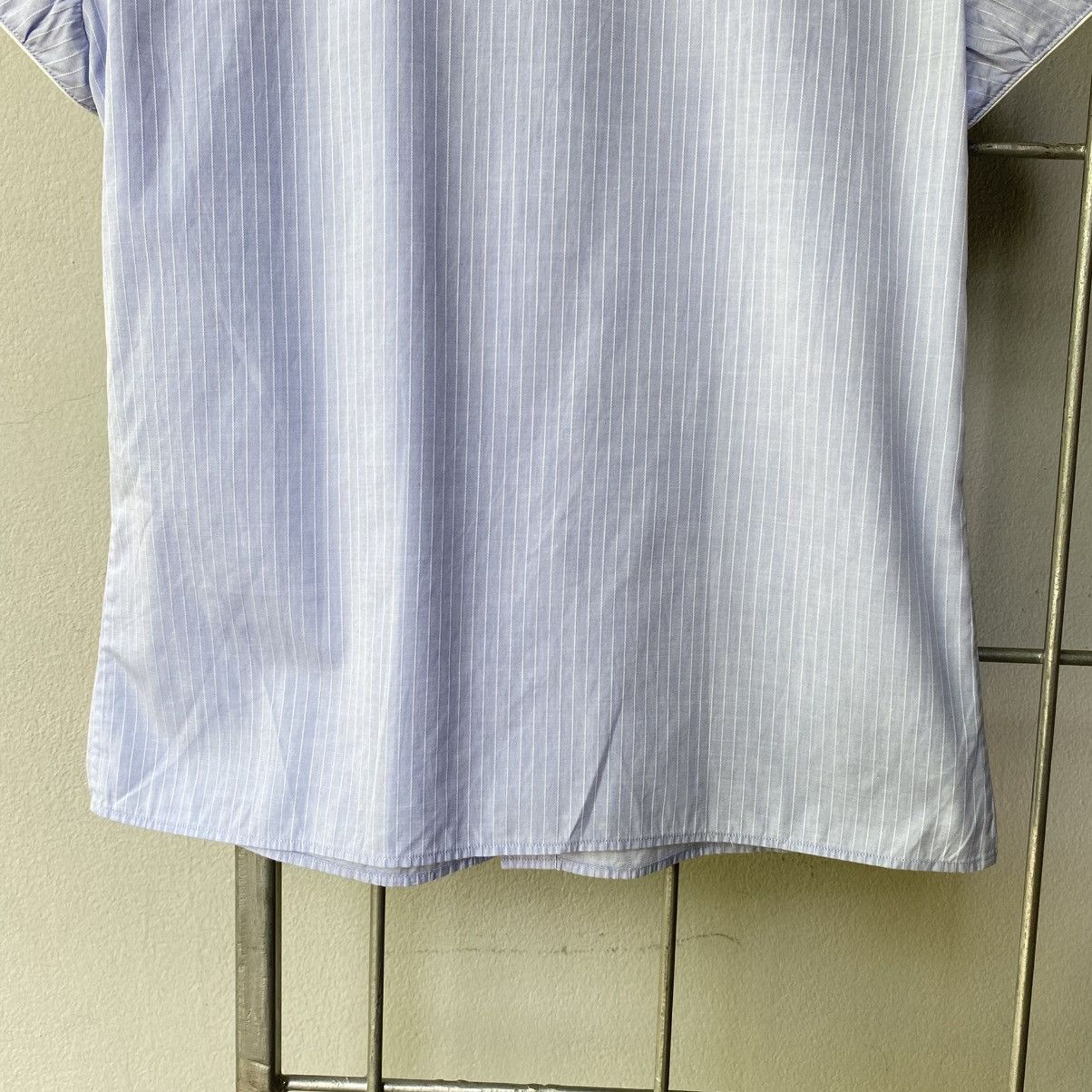 Zucca ZUCCA Blue Pinstripe Puff Blouse Size M / US 6-8 / IT 42-44 - 16 Thumbnail