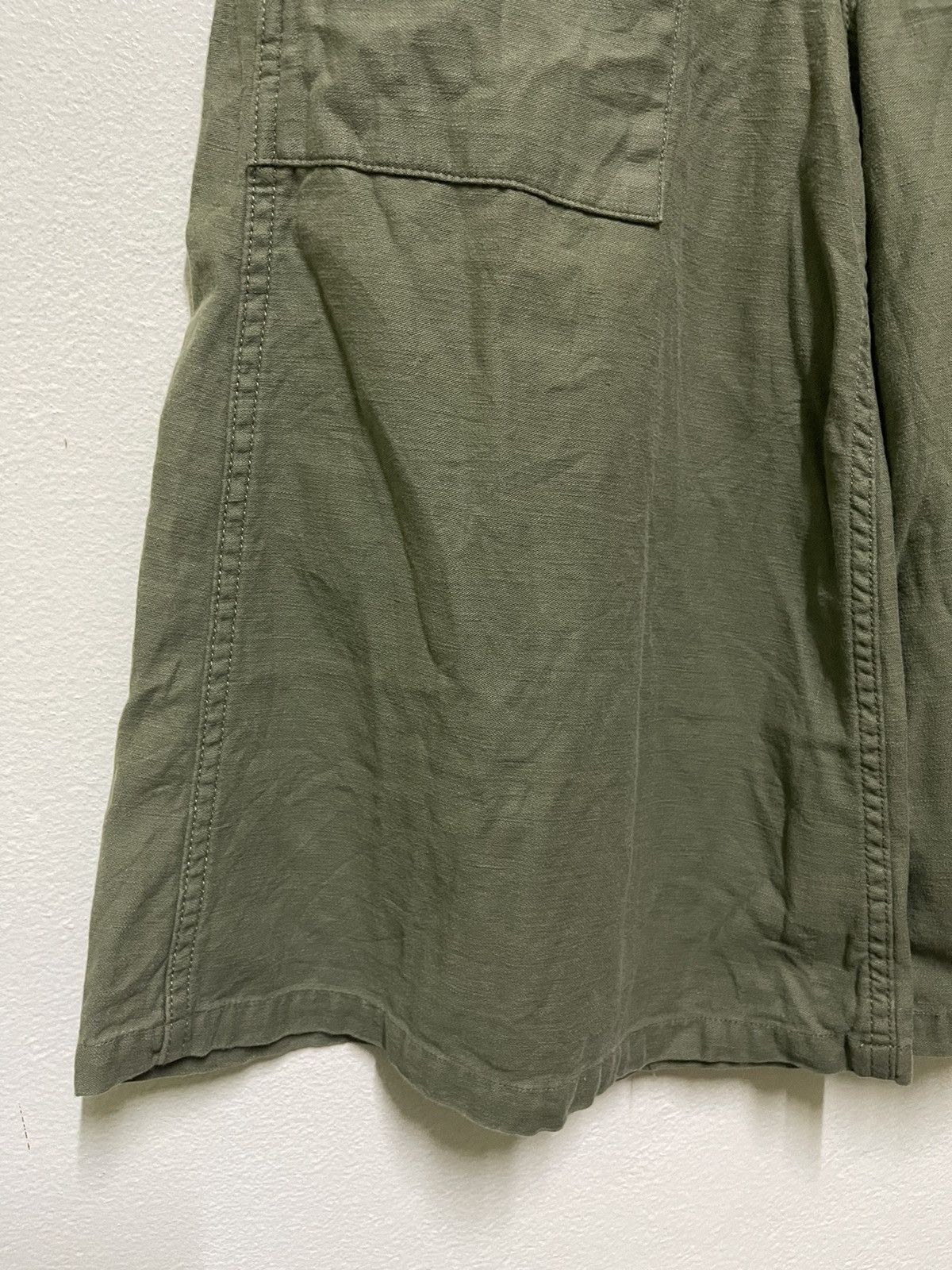 Beams Plus Beams Army Short Wide Leg Pants Size 28" / US 6 / IT 42 - 3 Thumbnail